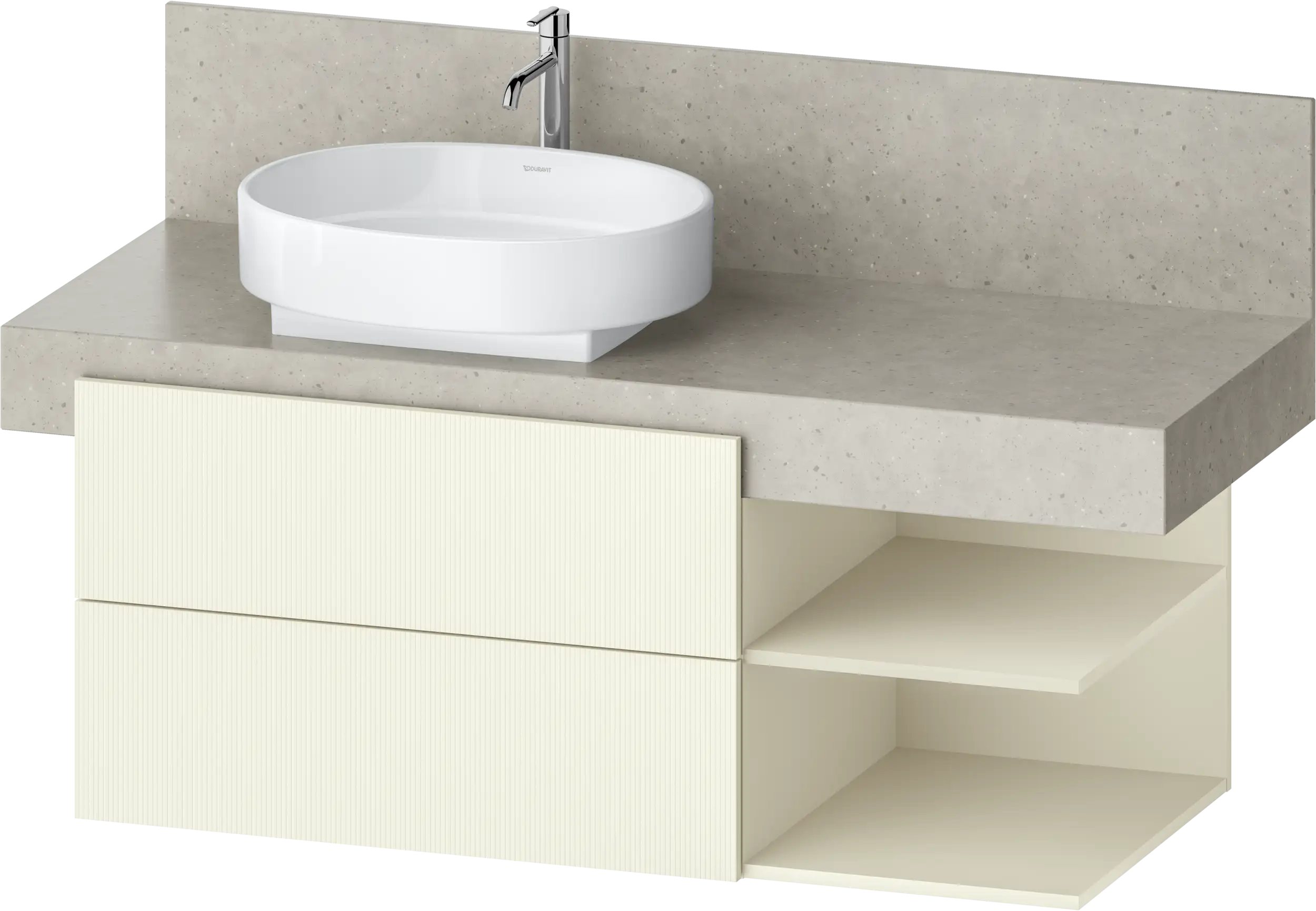 Balcoon 47 1/4'' Wall Mount Two Drawer Single Vanity Cabinet, Sink Sold Separately