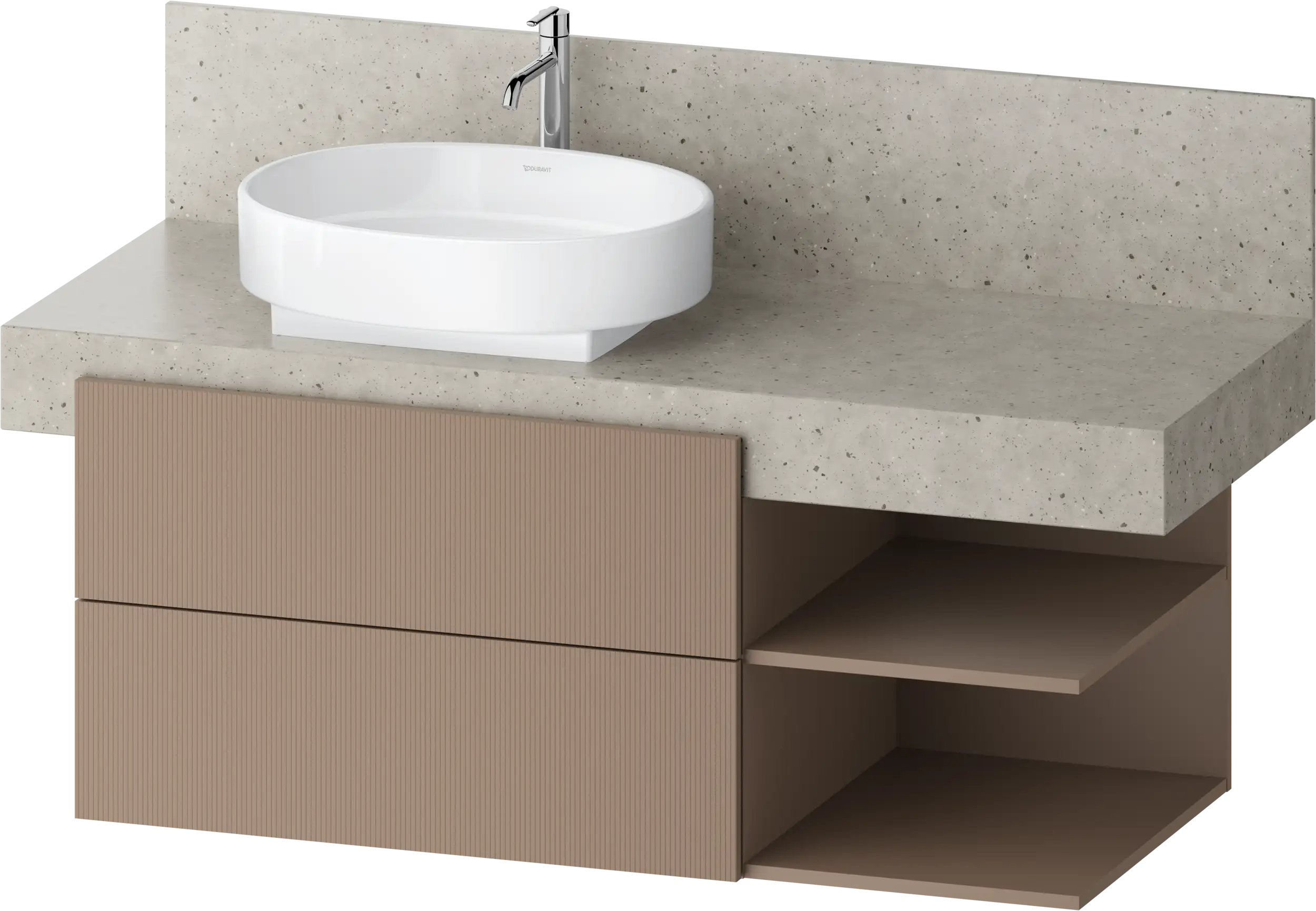 Balcoon 47 1/4'' Wall Mount Two Drawer Single Vanity Cabinet, Sink Sold Separately