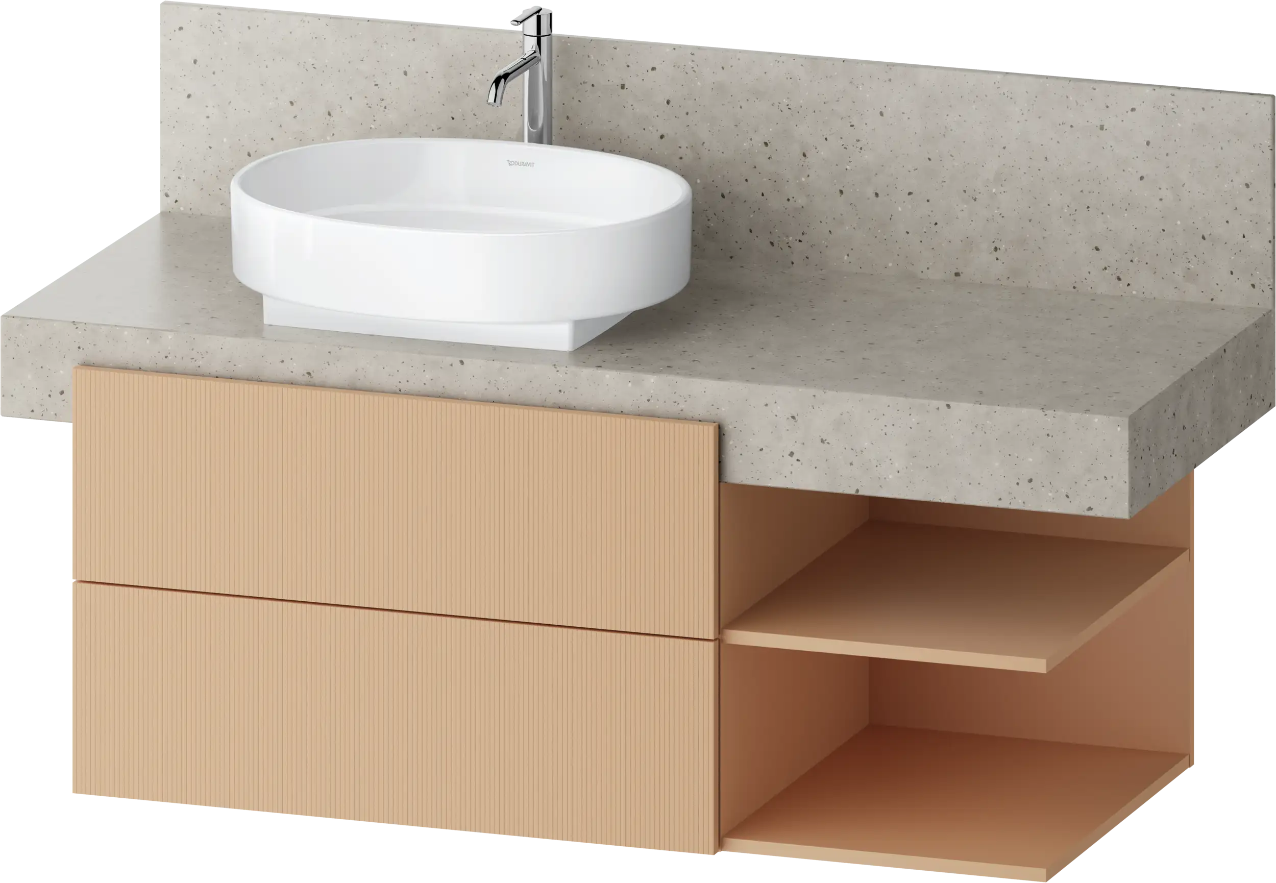 Balcoon 47 1/4'' Wall Mount Two Drawer Single Vanity Cabinet, Sink Sold Separately