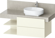 Balcoon 47 1/4'' Wall Mount Two Drawer Single Vanity Cabinet, Sink Sold Separately