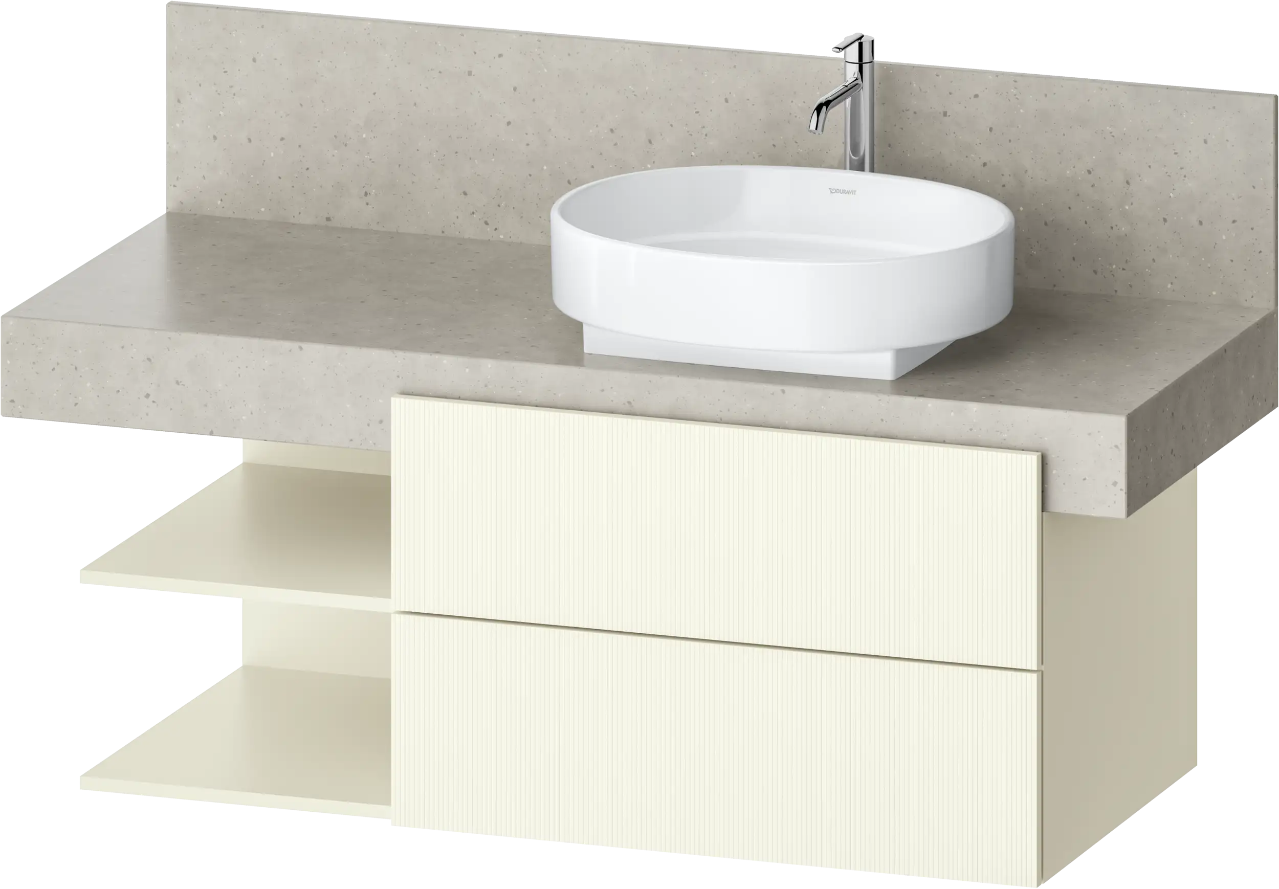 Balcoon 47 1/4'' Wall Mount Two Drawer Single Vanity Cabinet, Sink Sold Separately