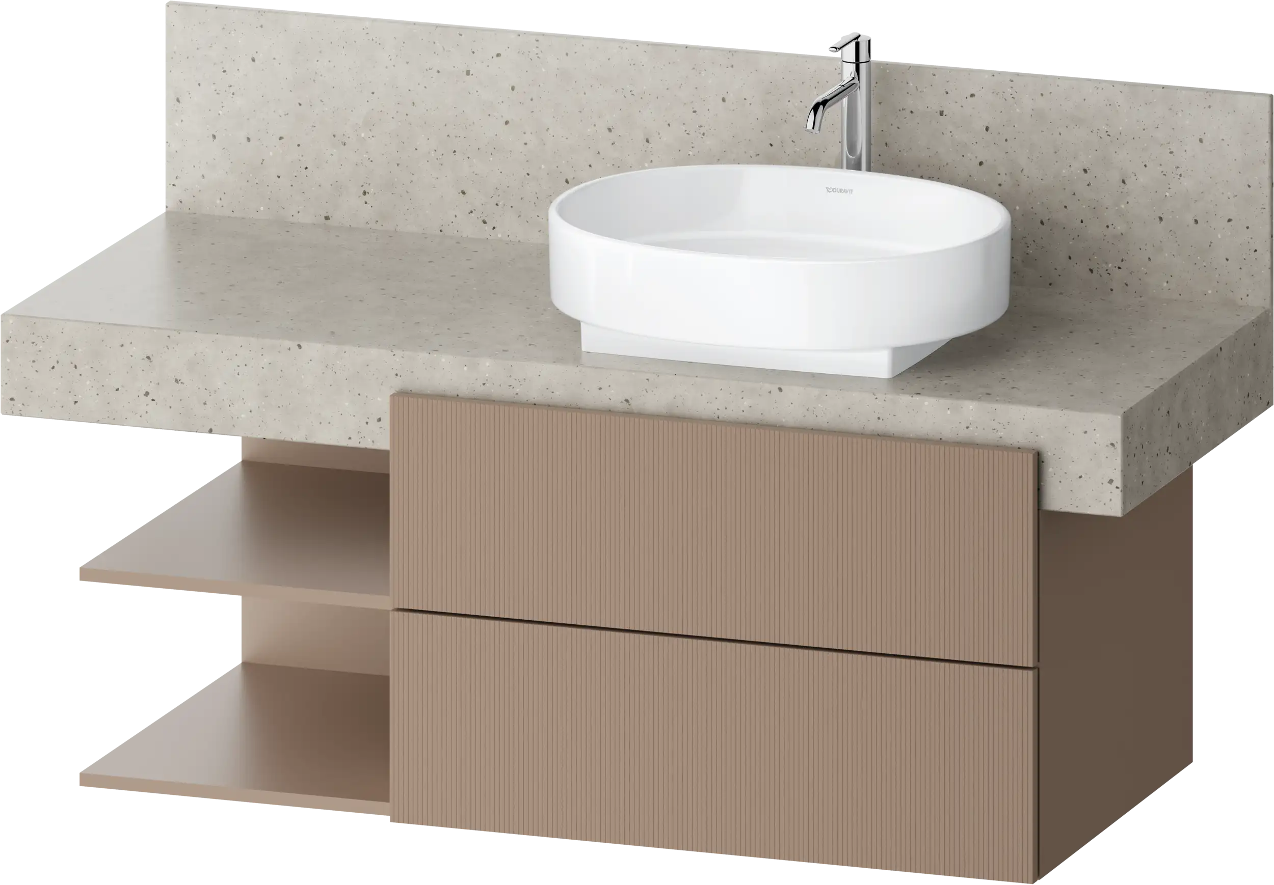 Balcoon 47 1/4'' Wall Mount Two Drawer Single Vanity Cabinet, Sink Sold Separately