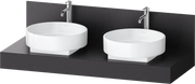 Balcoon 55 1/8'' Wall Mount Engineered Wood, with Two Sink Cutouts