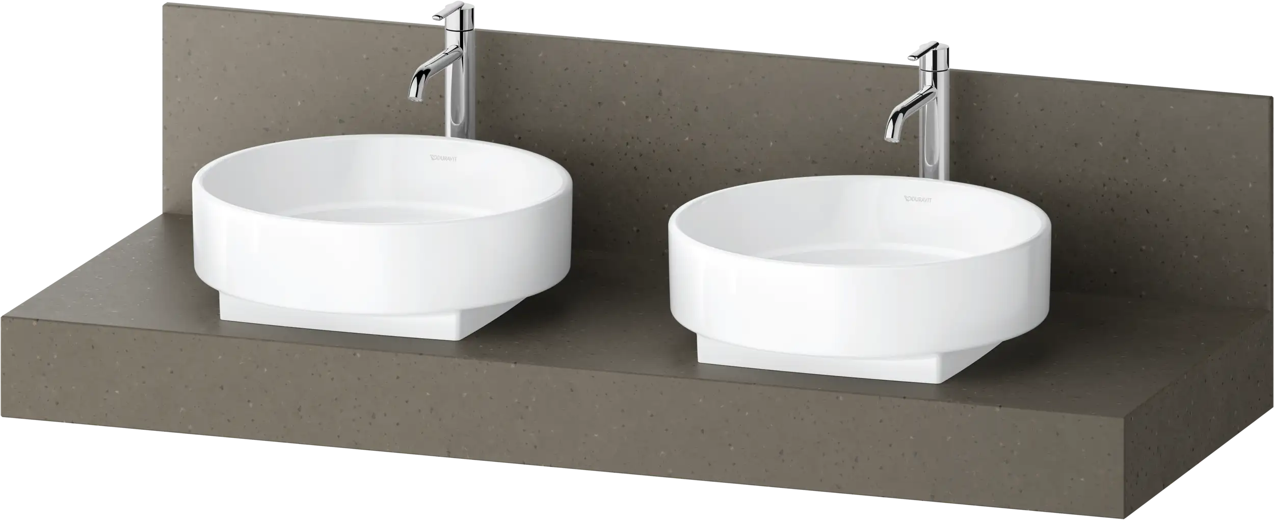Balcoon 59'' Wall Mount Engineered Wood, with Two Sink Cutouts