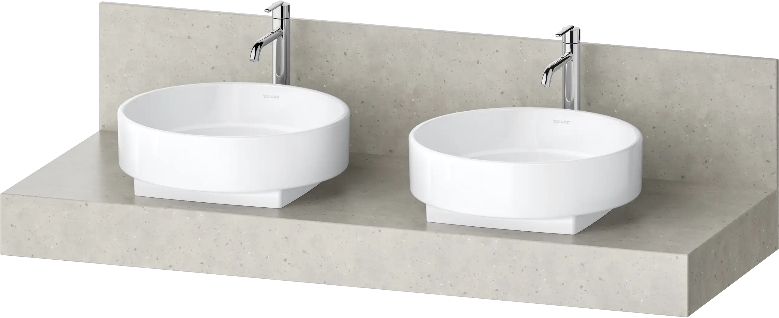 Balcoon 59'' Wall Mount Engineered Wood, with Two Sink Cutouts