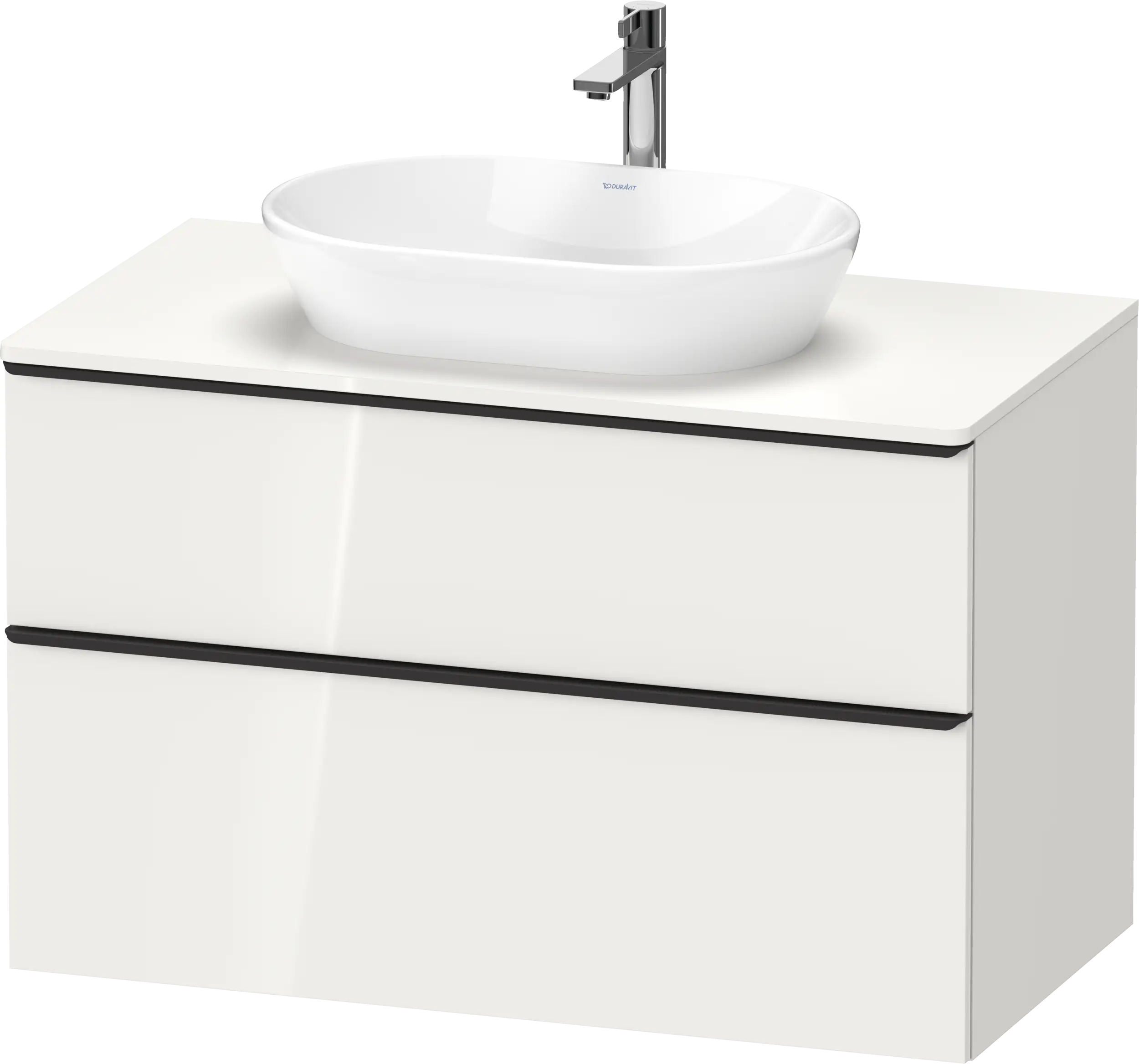Duravit D-Neo 39 3/8'' Two Drawer Single Vanity Cabinet, Sink Sold Separately