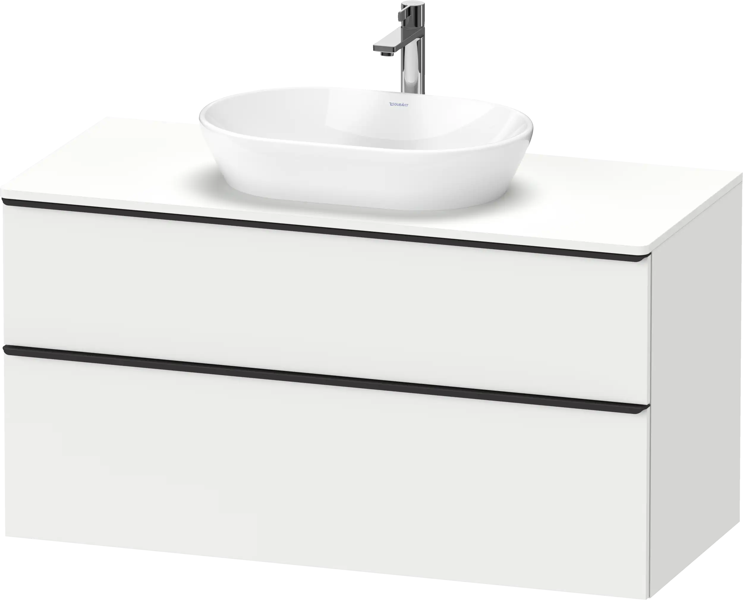 Duravit D-Neo 47 1/4'' Wall Mount Two Drawer Single Vanity Cabinet, Sink Sold Separately