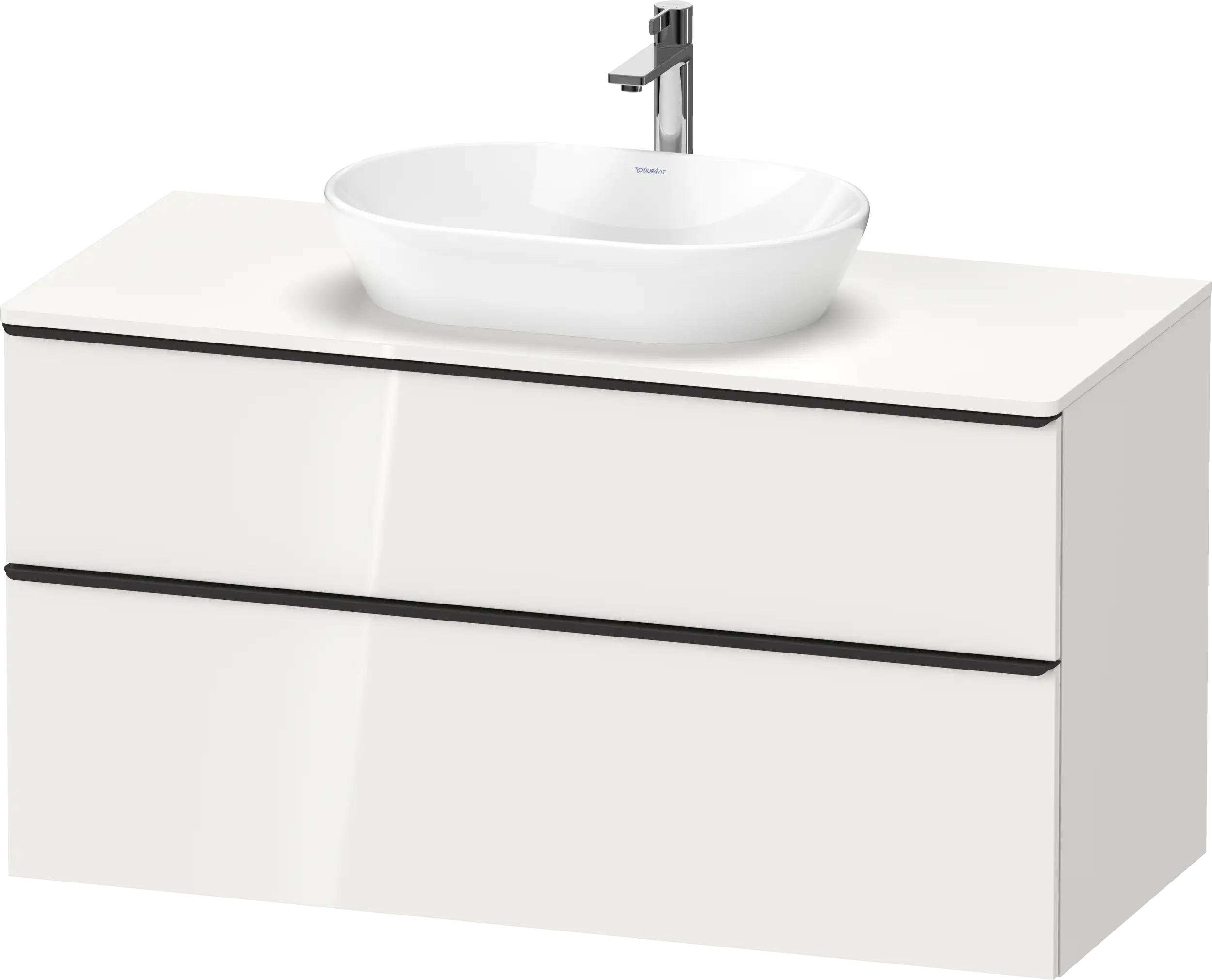 Duravit D-Neo 47 1/4'' Wall Mount Two Drawer Single Vanity Cabinet, Sink Sold Separately