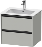 Duravit Ketho.2 24'' Wall Mount Two Drawer Single Vanity Cabinet, Sink Sold Separately