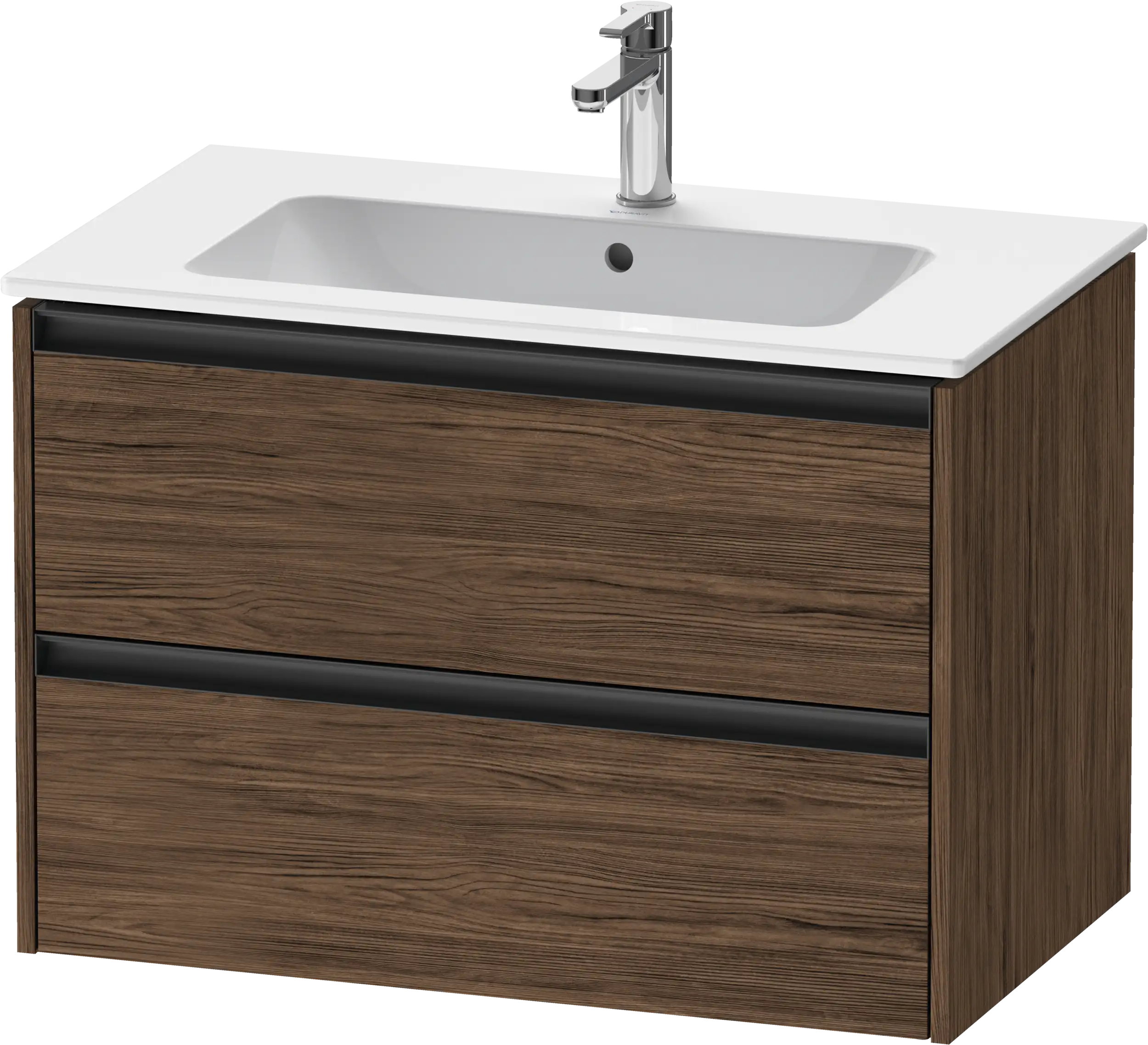 Duravit Ketho.2 31 7/8'' Wall Mount Two Drawer Single Vanity Cabinet, Sink Sold Separately