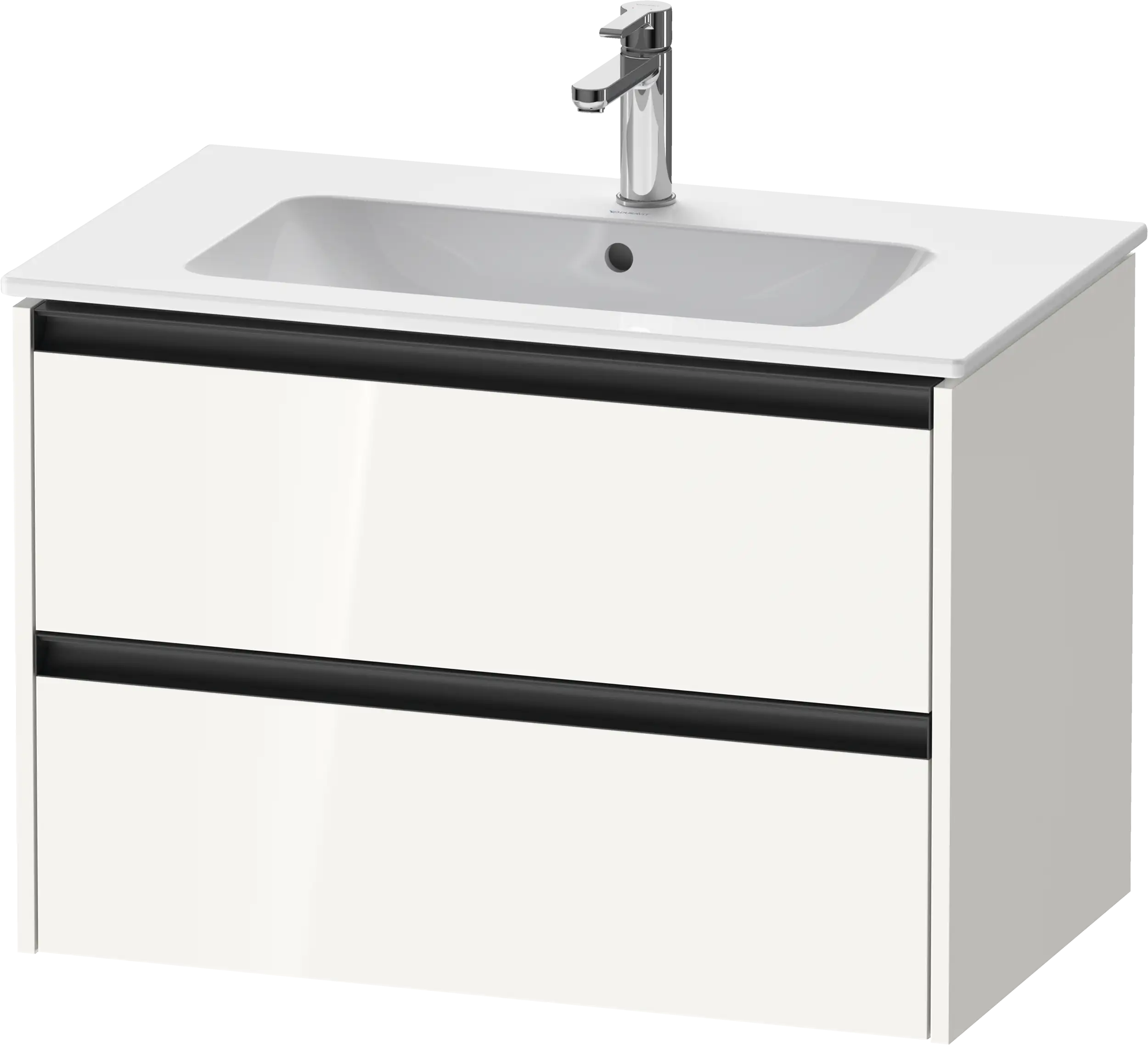 Duravit Ketho.2 31 7/8'' Wall Mount Two Drawer Single Vanity Cabinet, Sink Sold Separately
