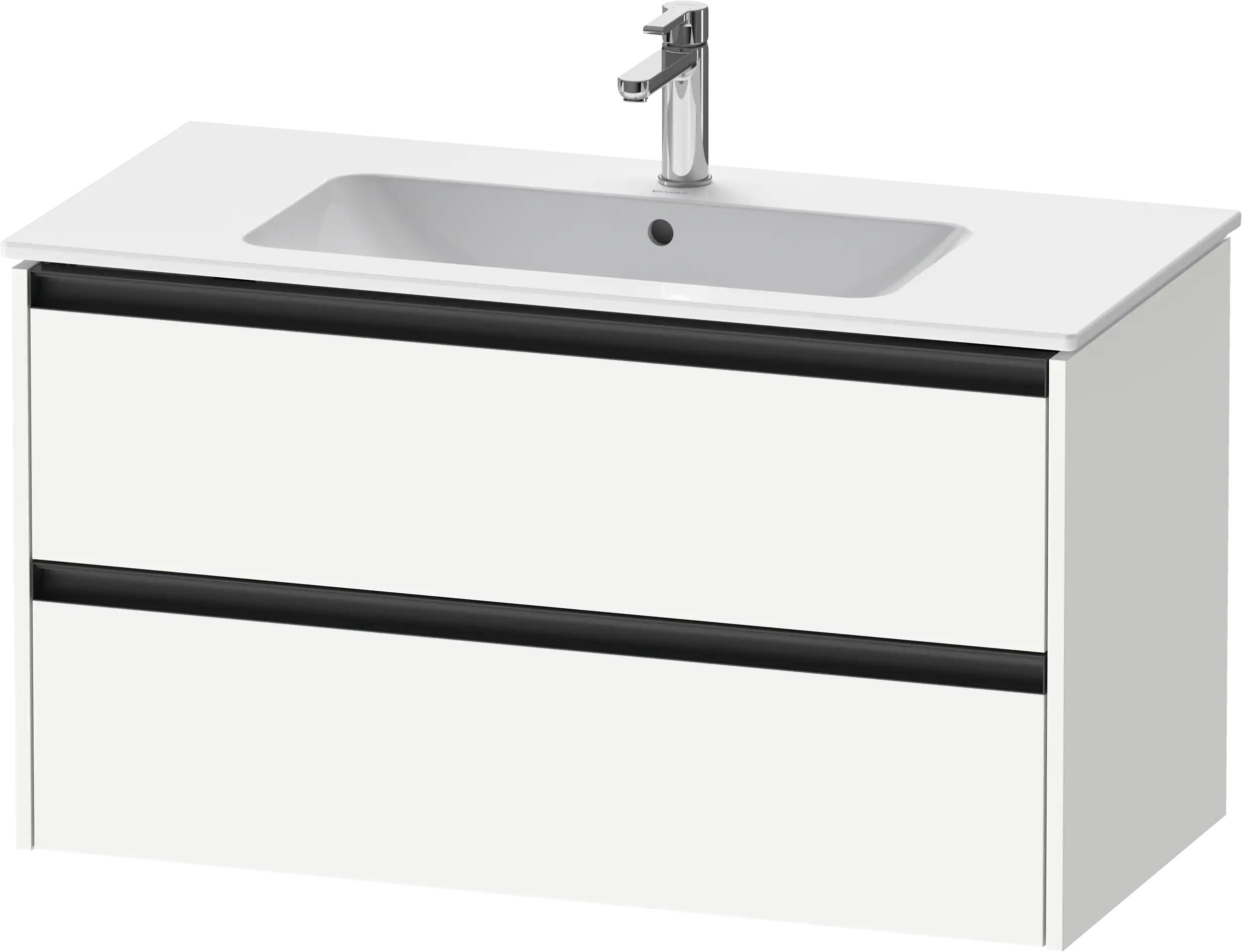 Duravit Ketho.2 39 3/4'' Wall Mount Two Drawer Single Vanity Cabinet, Sink Sold Separately