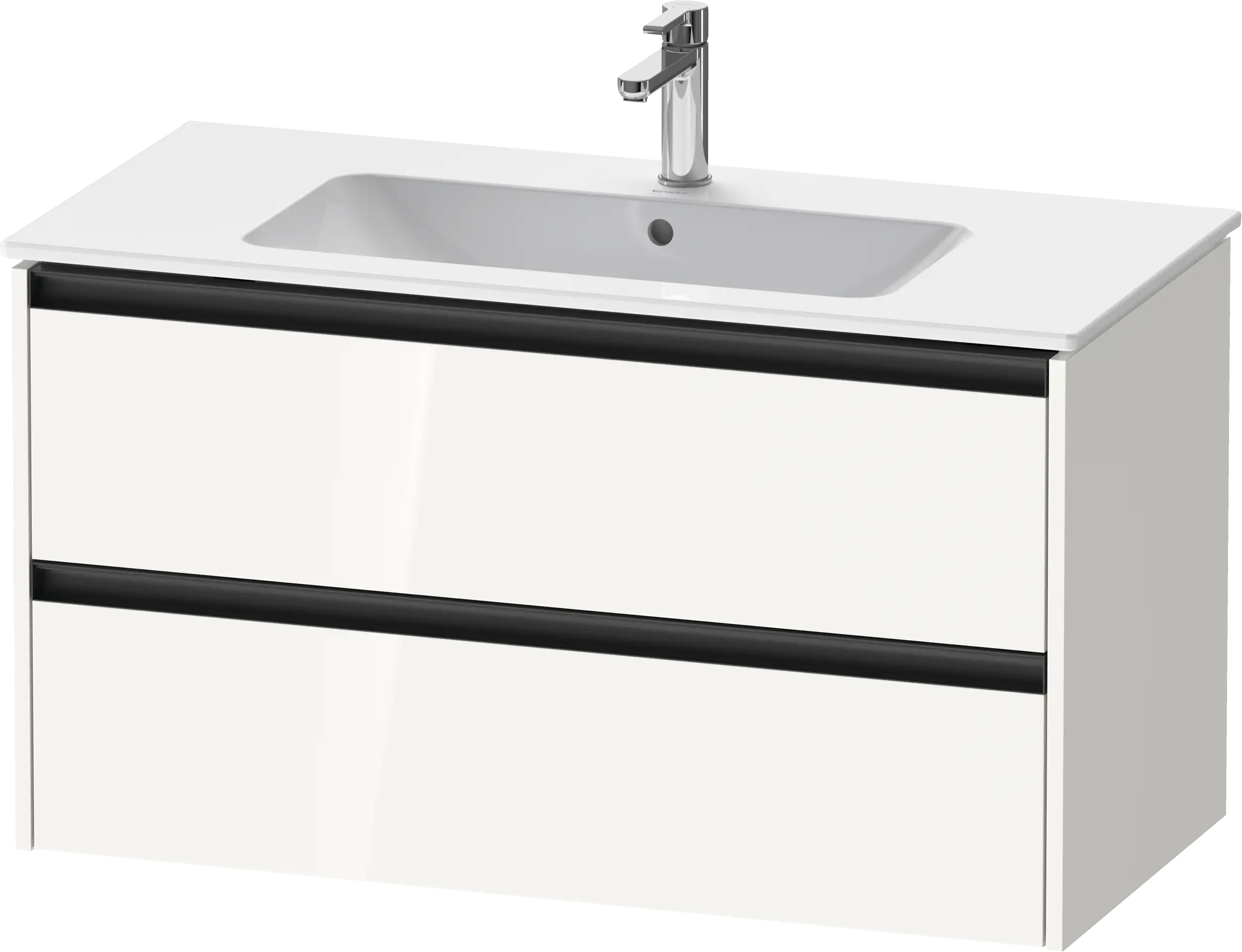 Duravit Ketho.2 39 3/4'' Wall Mount Two Drawer Single Vanity Cabinet, Sink Sold Separately