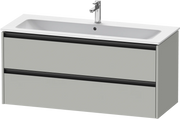 Duravit Ketho.2 47 5/8'' Wall Mount Two Drawer Single Vanity Cabinet, Sink Sold Separately