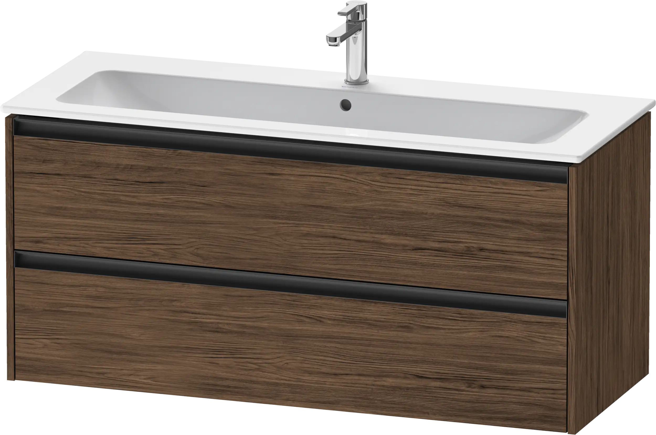 Duravit Ketho.2 47 5/8'' Wall Mount Two Drawer Single Vanity Cabinet, Sink Sold Separately