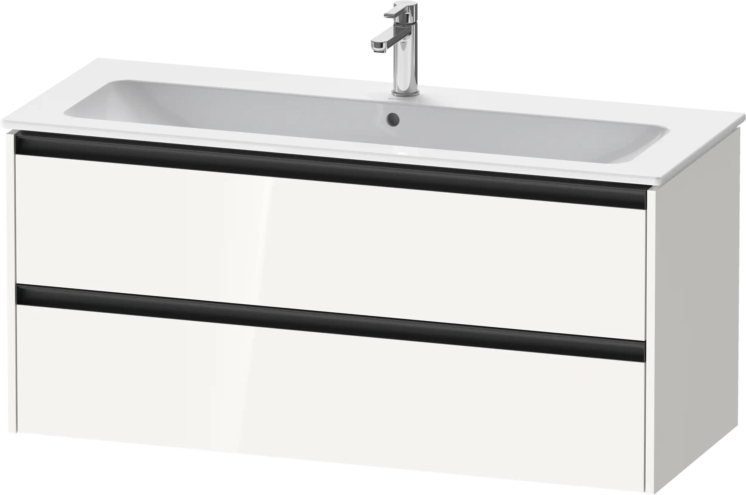 Duravit Ketho.2 47 5/8'' Wall Mount Two Drawer Single Vanity Cabinet, Sink Sold Separately