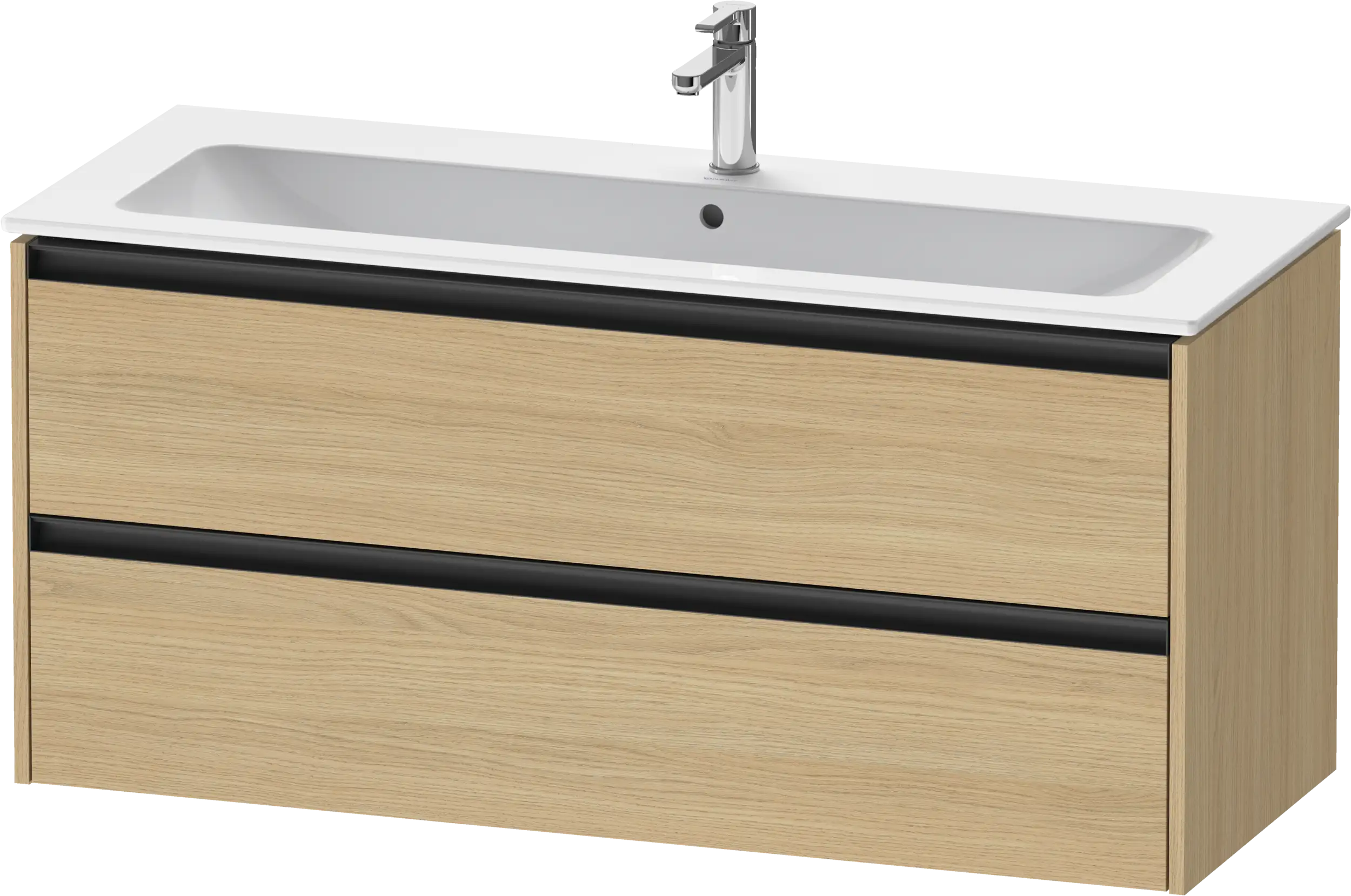 Duravit Ketho.2 47 5/8'' Wall Mount Two Drawer Single Vanity Cabinet, Sink Sold Separately