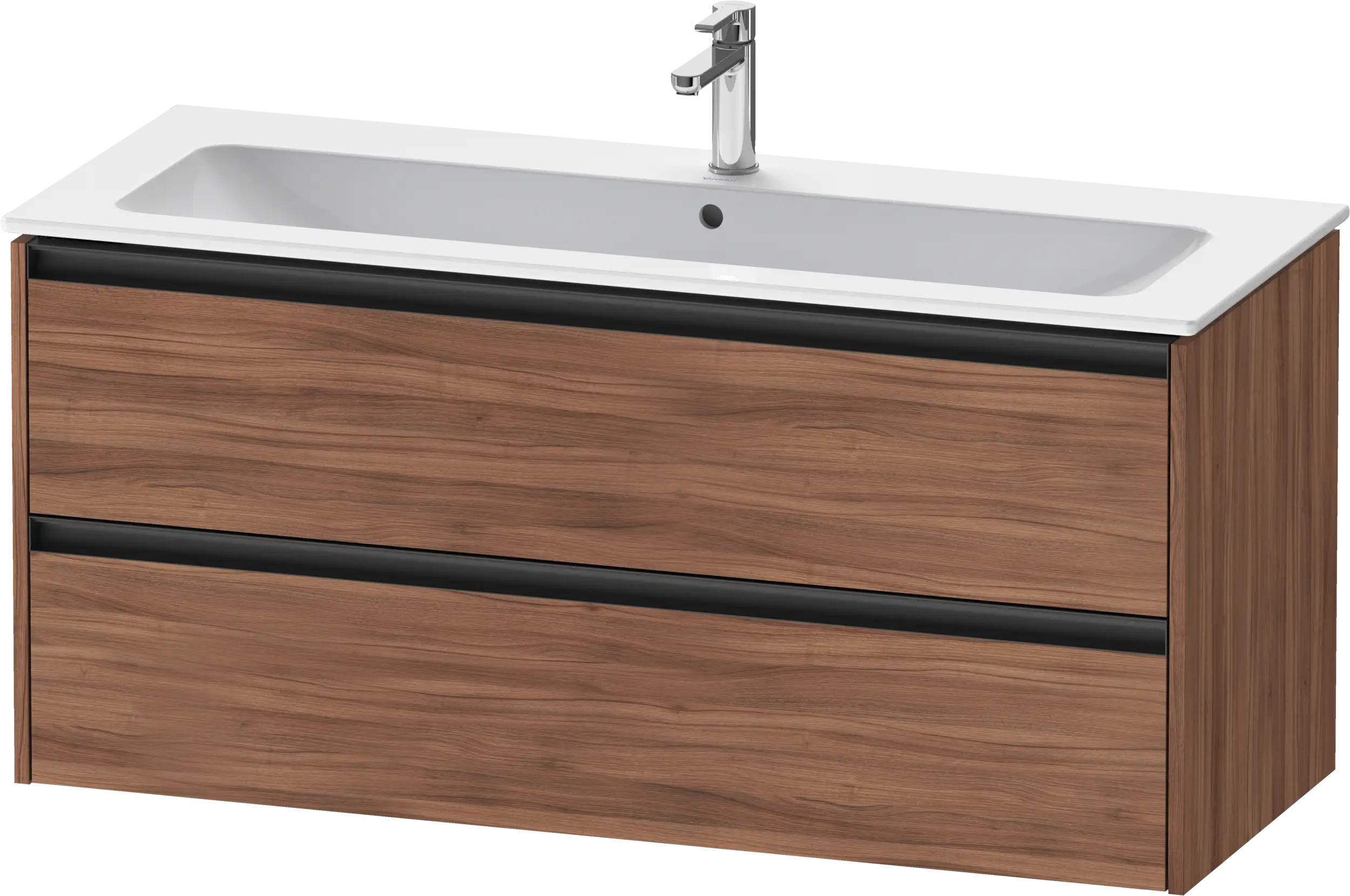 Duravit Ketho.2 47 5/8'' Wall Mount Two Drawer Single Vanity Cabinet, Sink Sold Separately