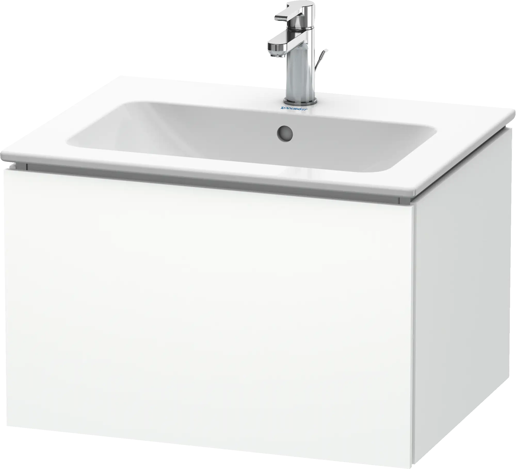 Duravit L-Cube 24 3/8'' Wall Mount One Drawer Single Vanity Cabinet, Sink Sold Separately
