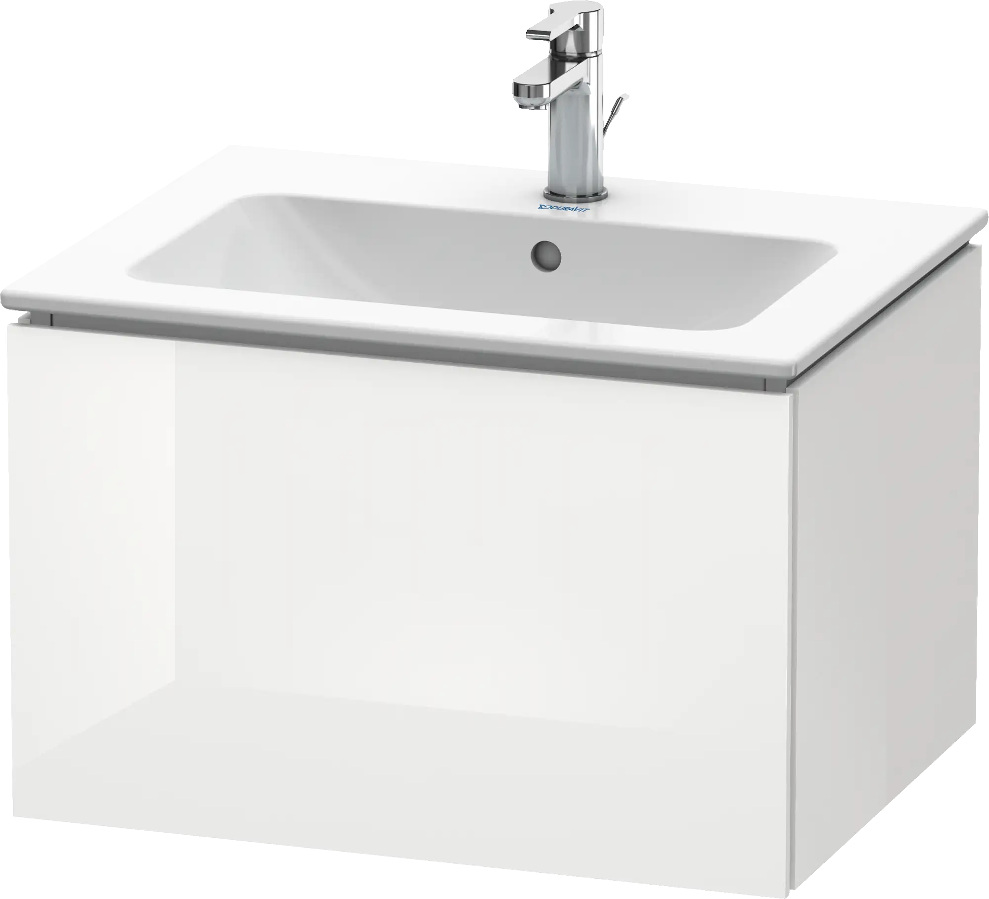Duravit L-Cube 24 3/8'' Wall Mount One Drawer Single Vanity Cabinet, Sink Sold Separately