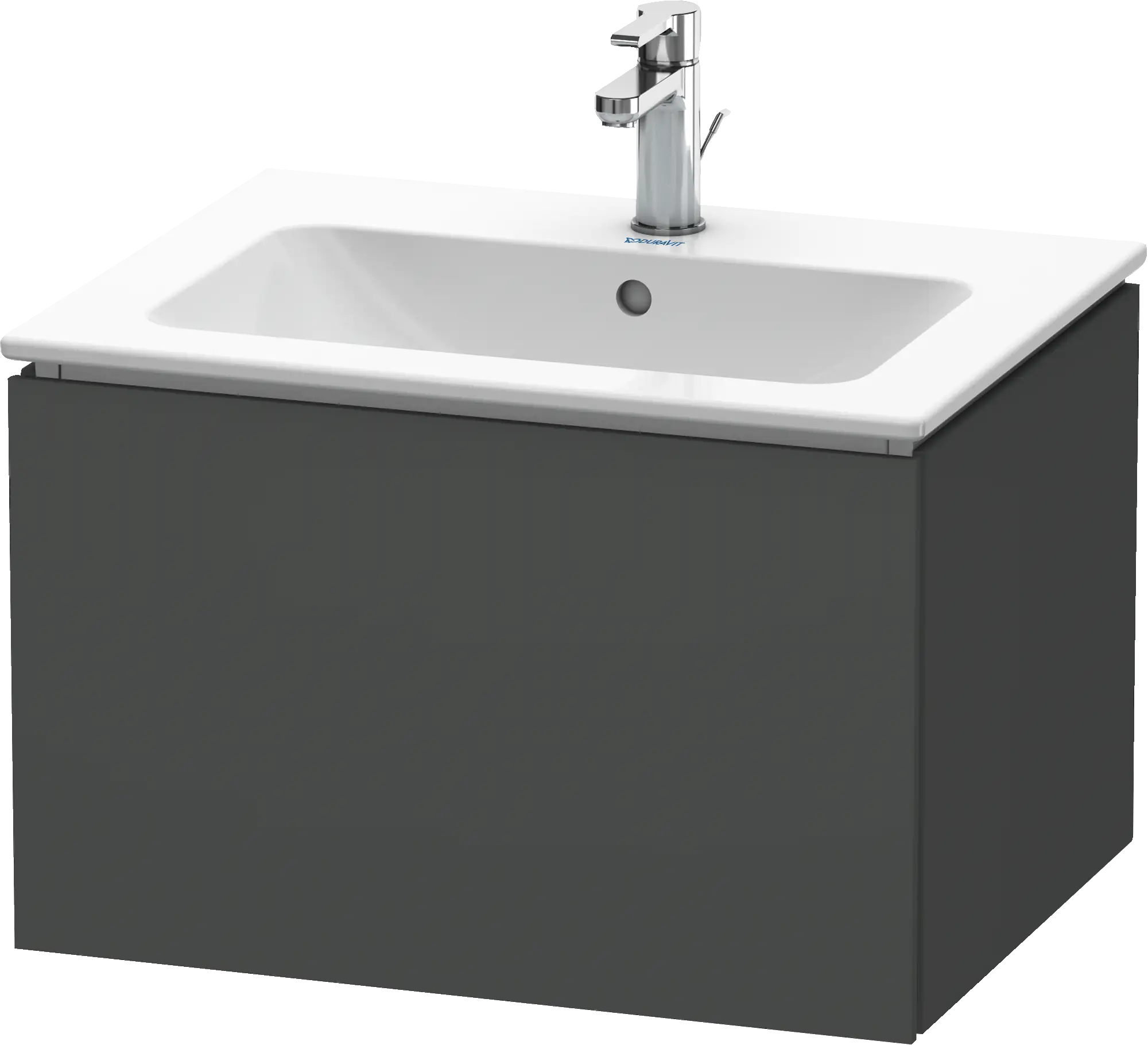 Duravit L-Cube 24 3/8'' Wall Mount One Drawer Single Vanity Cabinet, Sink Sold Separately