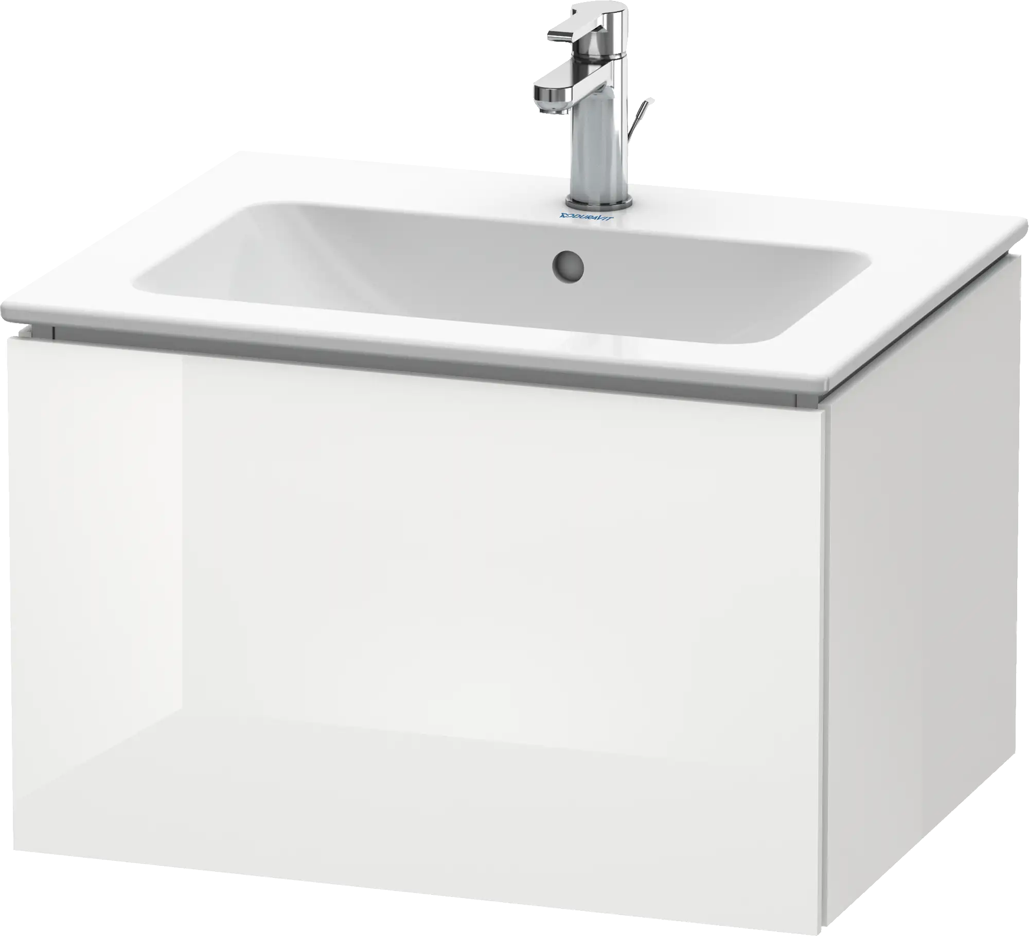 Duravit L-Cube 24 3/8'' Wall Mount One Drawer Single Vanity Cabinet, Sink Sold Separately