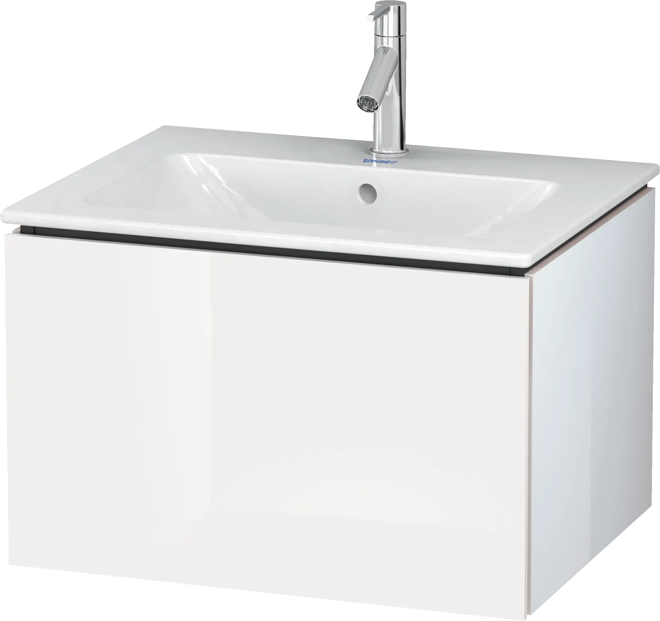 Duravit L-Cube 24 3/8'' Wall Mount One Drawer Single Vanity Cabinet, Sink Sold Separately