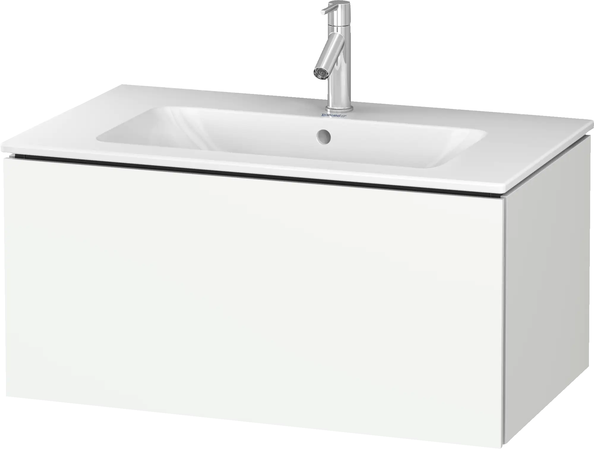 Duravit L-Cube 32 1/4'' Wall Mount One Drawer Single Vanity Cabinet, Sink Sold Separately