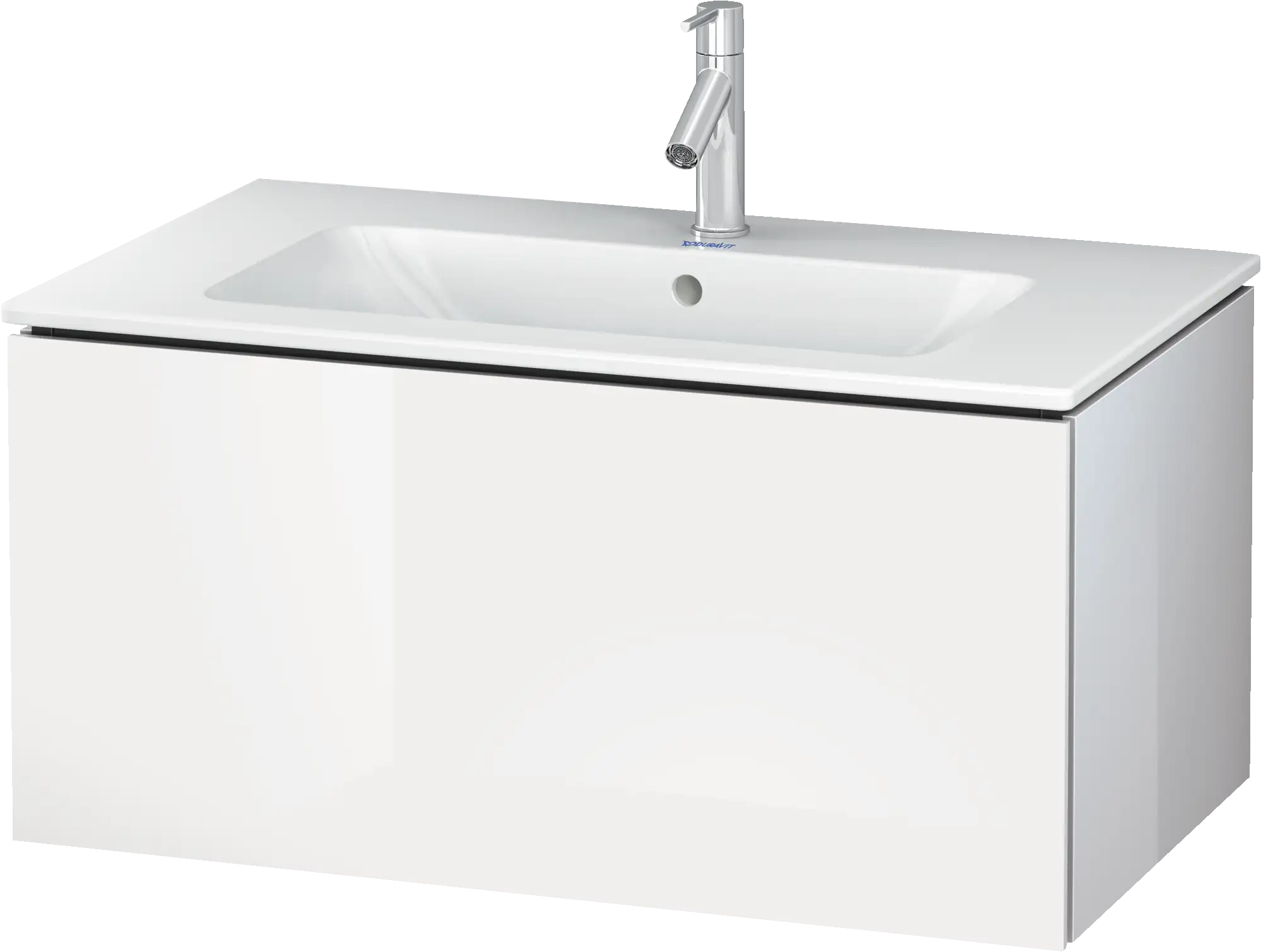 Duravit L-Cube 32 1/4'' Wall Mount One Drawer Single Vanity Cabinet, Sink Sold Separately