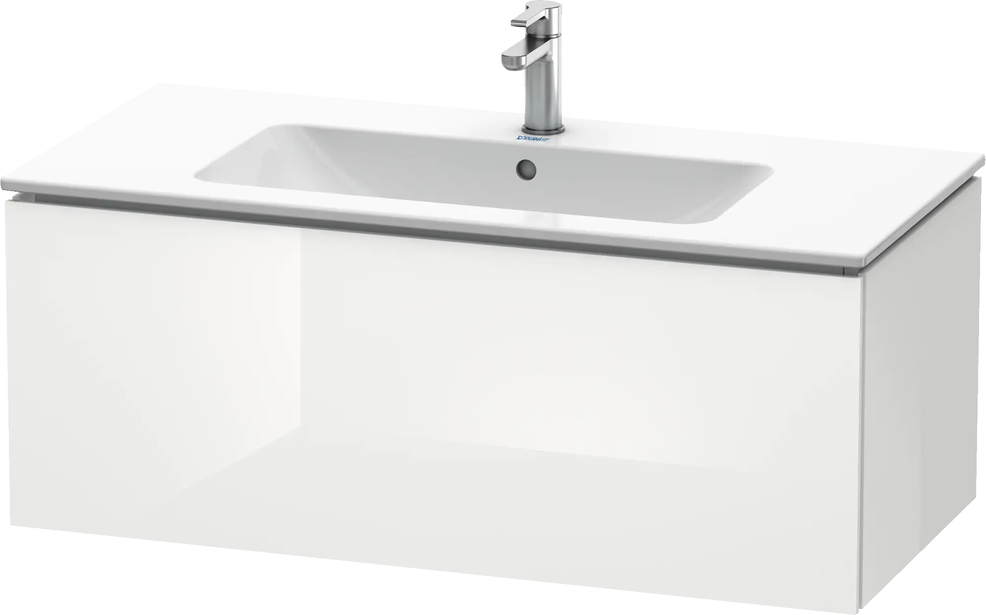 Duravit L-Cube 40 1/8'' Wall Mount One Drawer Single Vanity Cabinet, Sink Sold Separately