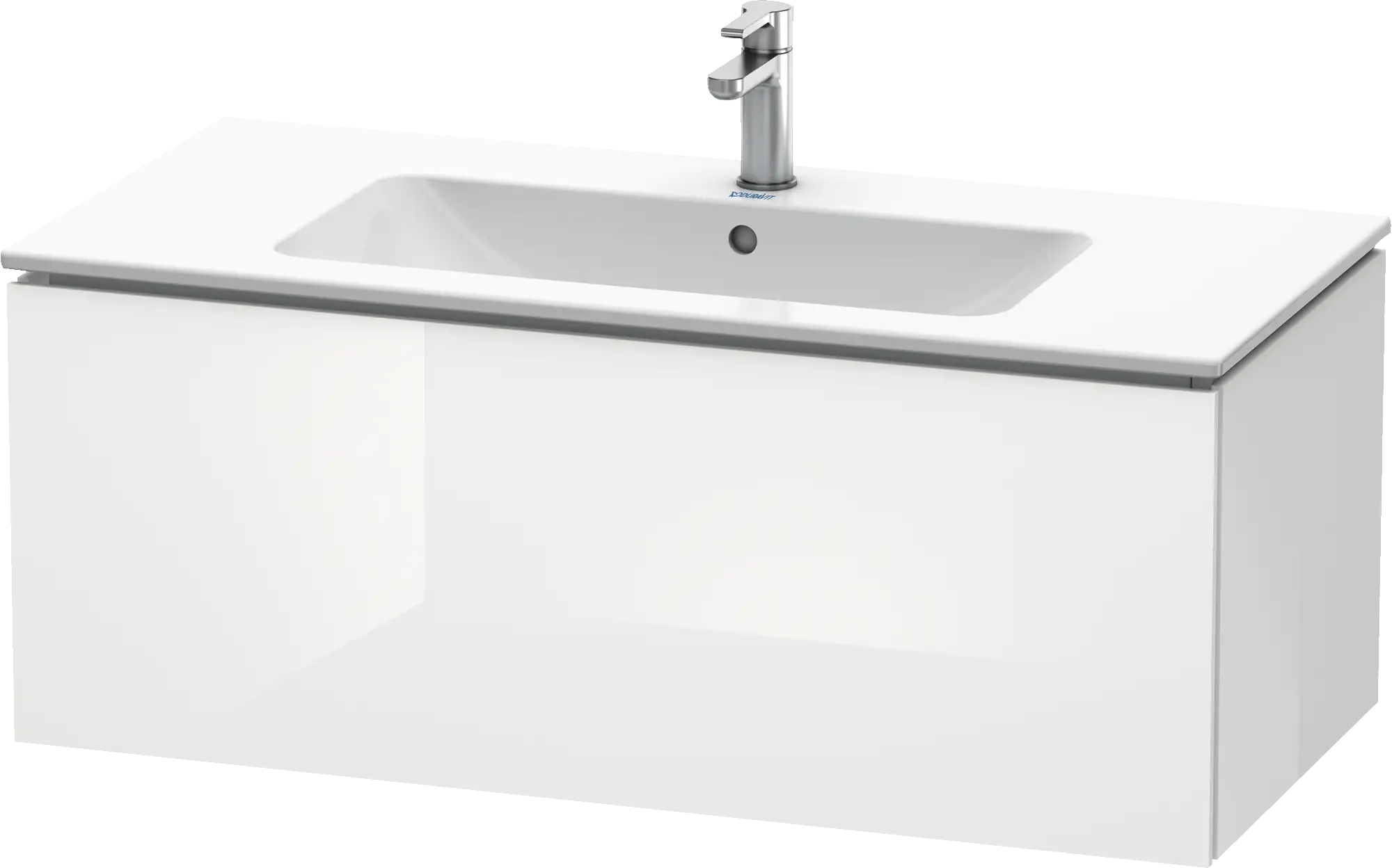 Duravit L-Cube 40 1/8'' Wall Mount One Drawer Single Vanity Cabinet, Sink Sold Separately