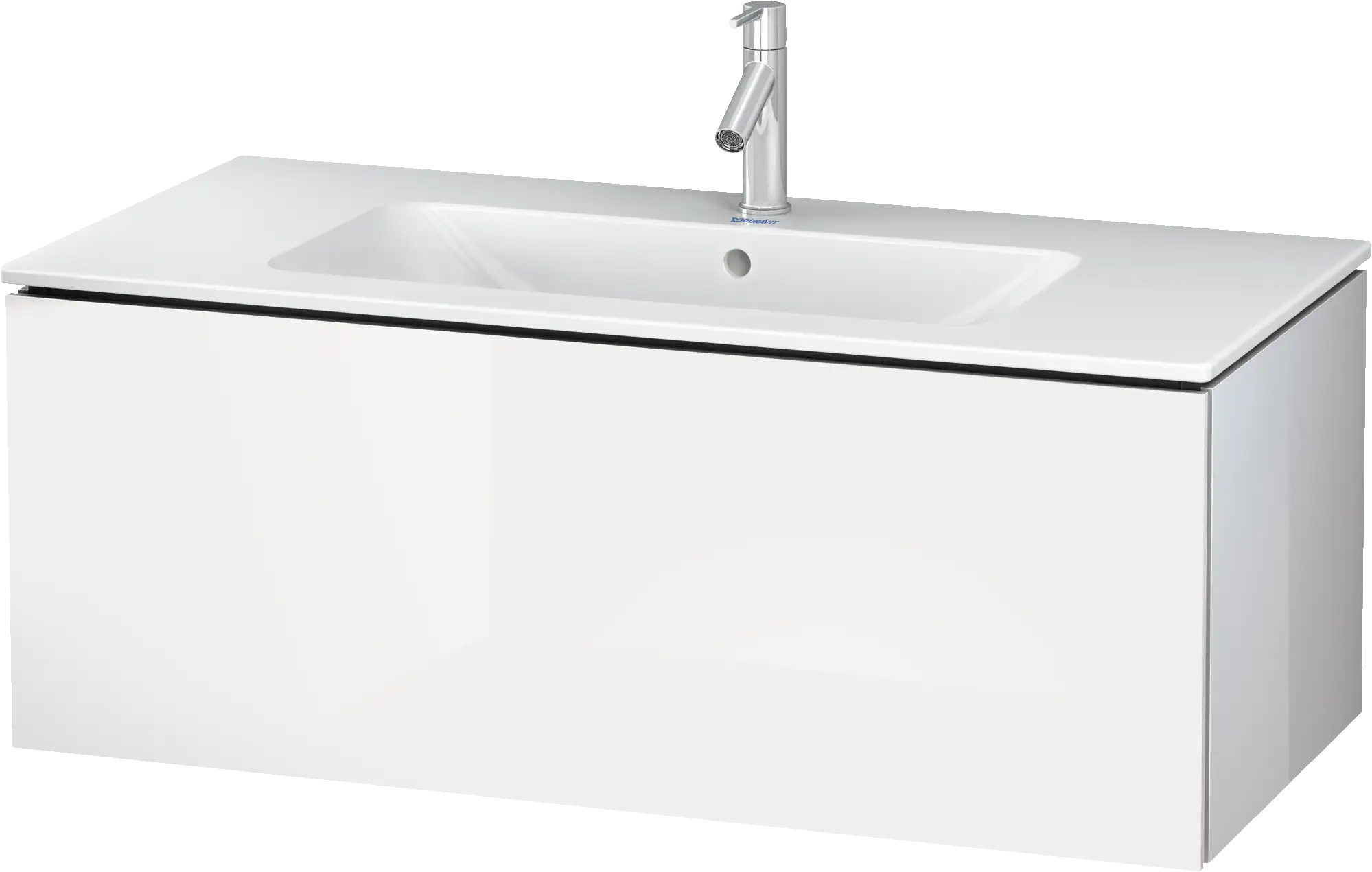 Duravit L-Cube 40 1/8'' Wall Mount One Drawer Single Vanity Cabinet, Sink Sold Separately