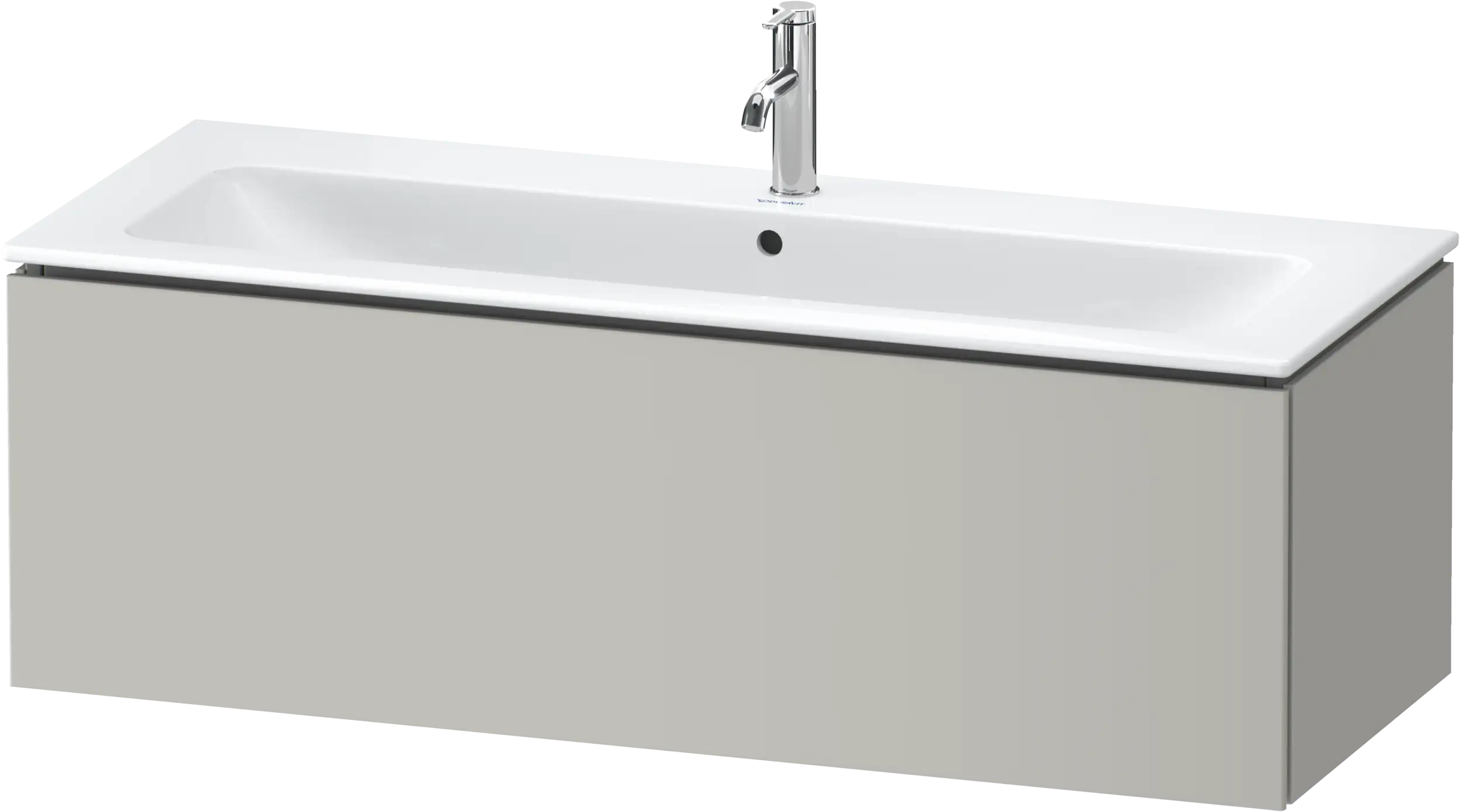 Duravit L-Cube 48'' Wall Mount One Drawer Single Vanity Cabinet, Sink Sold Separately