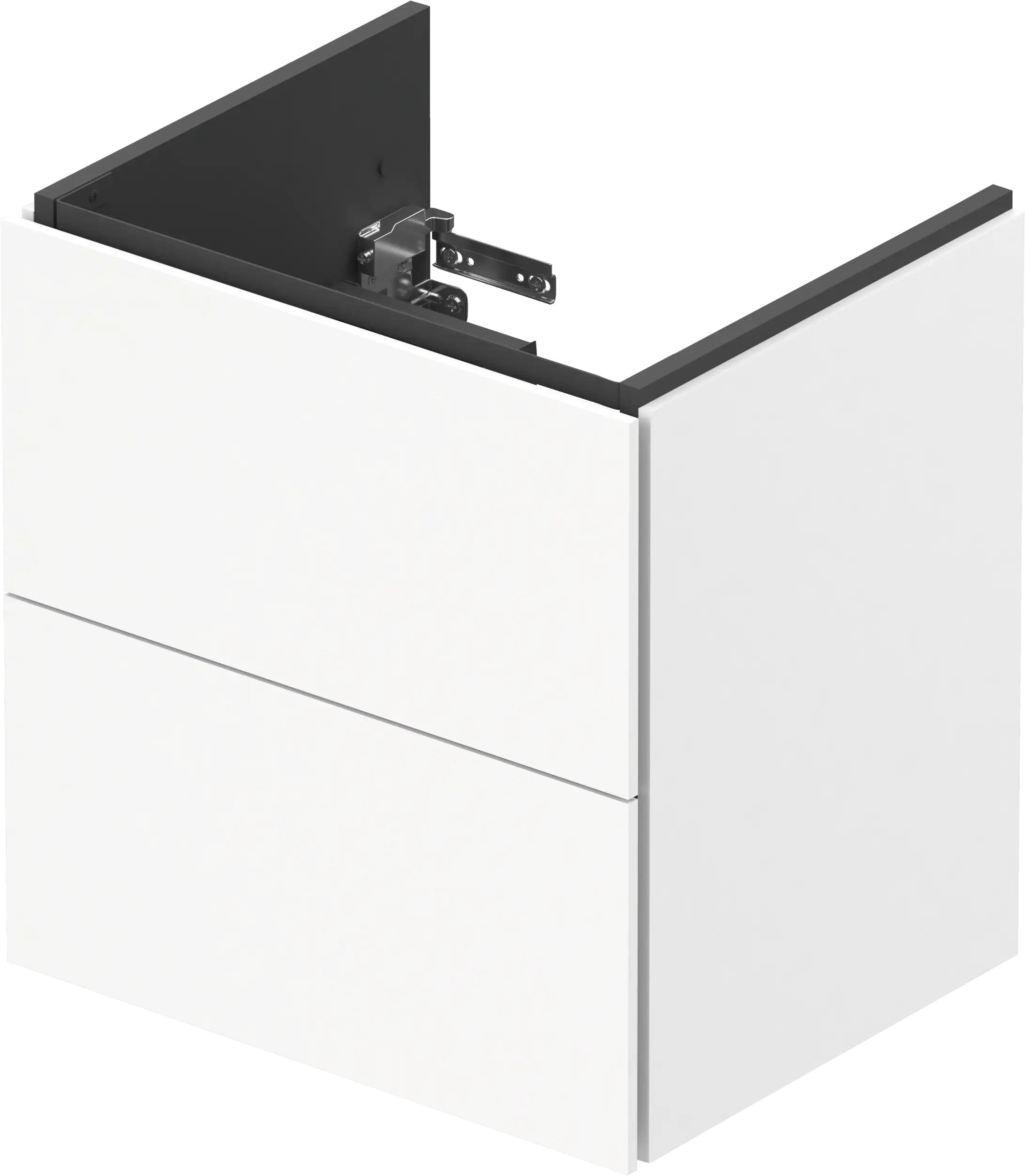 Duravit L-Cube 20 1/2'' Wall Mount Two Drawer Single Vanity Cabinet, Sink Sold Separately