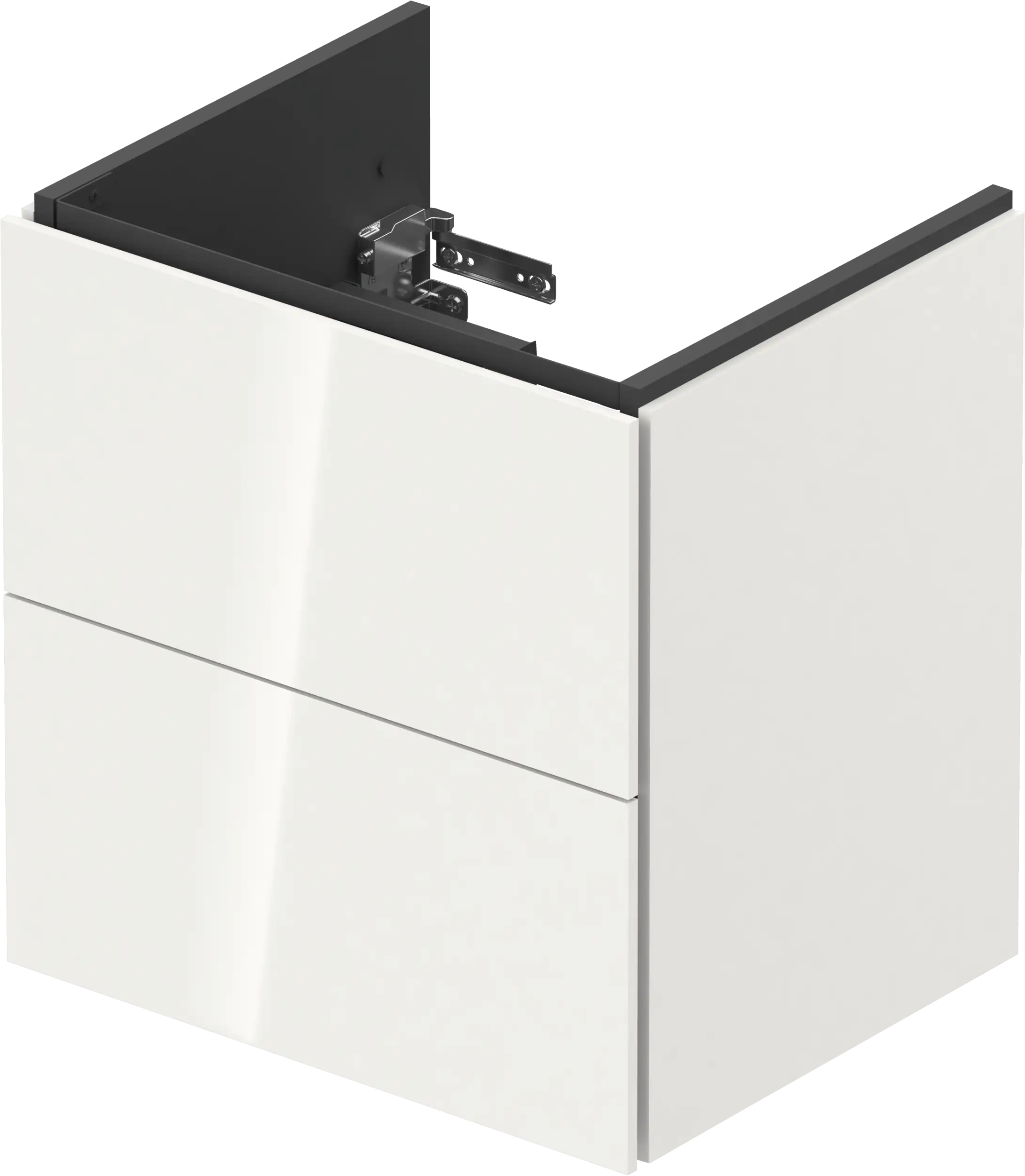 Duravit L-Cube 20 1/2'' Wall Mount Two Drawer Single Vanity Cabinet, Sink Sold Separately