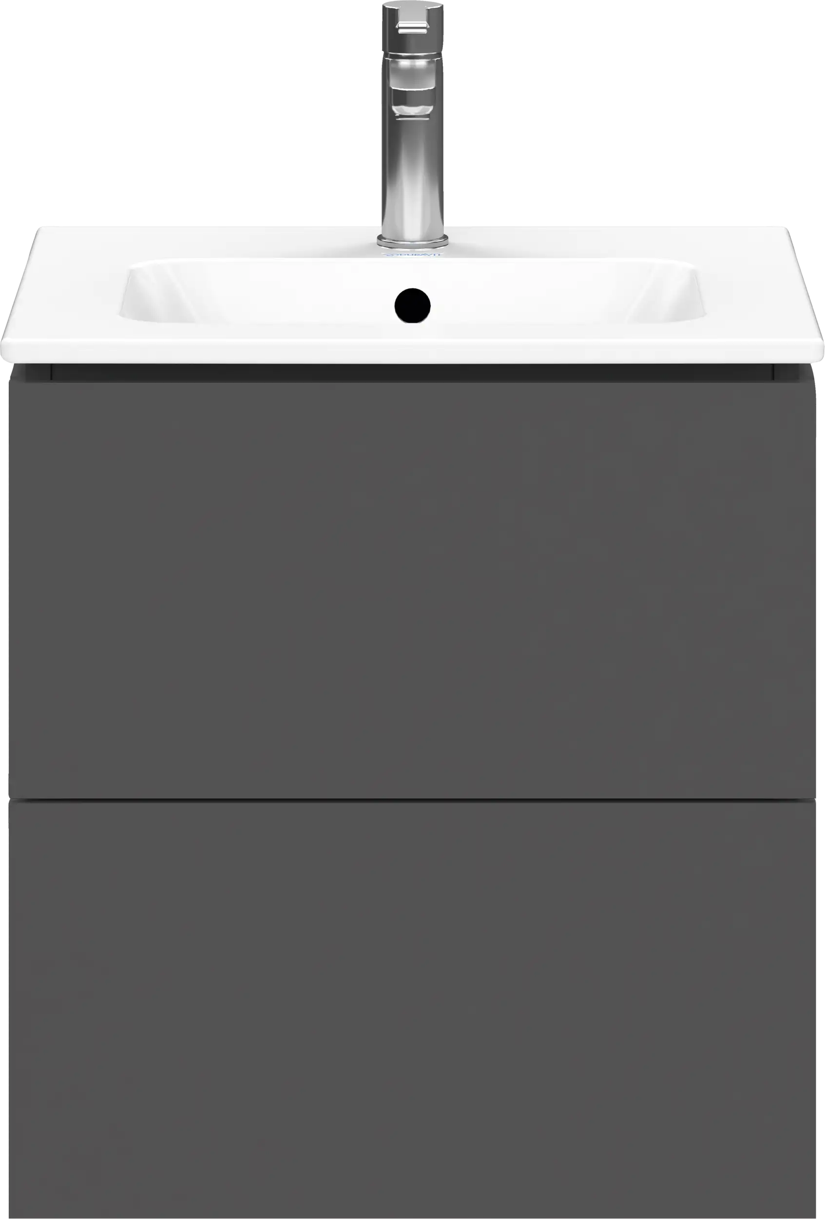 Duravit L-Cube 20 1/2'' Wall Mount Two Drawer Single Vanity Cabinet, Sink Sold Separately