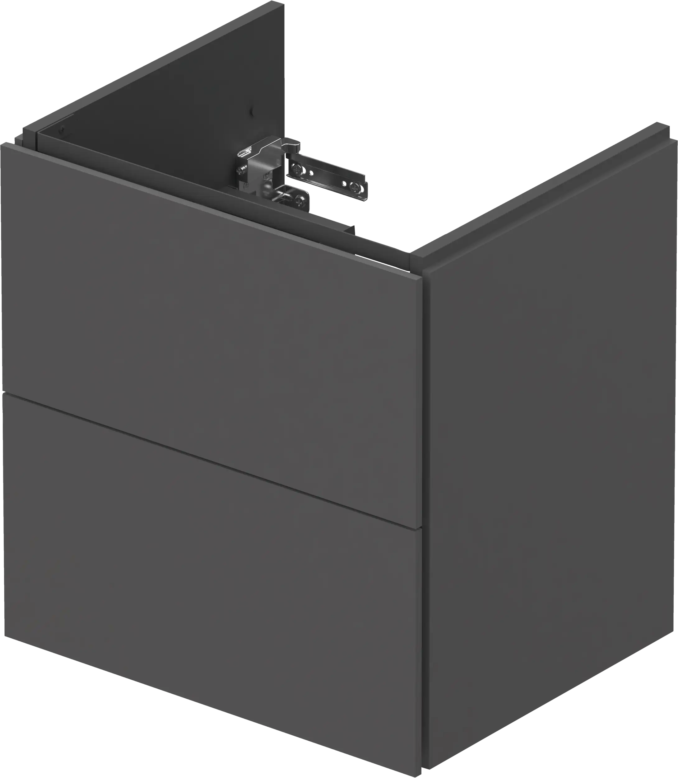 Duravit L-Cube 20 1/2'' Wall Mount Two Drawer Single Vanity Cabinet, Sink Sold Separately