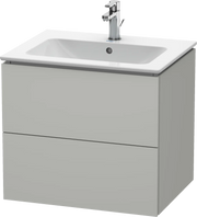 Duravit L-Cube 24 3/8'' Wall Mount Two Drawer Single Vanity Cabinet, Sink Sold Separately