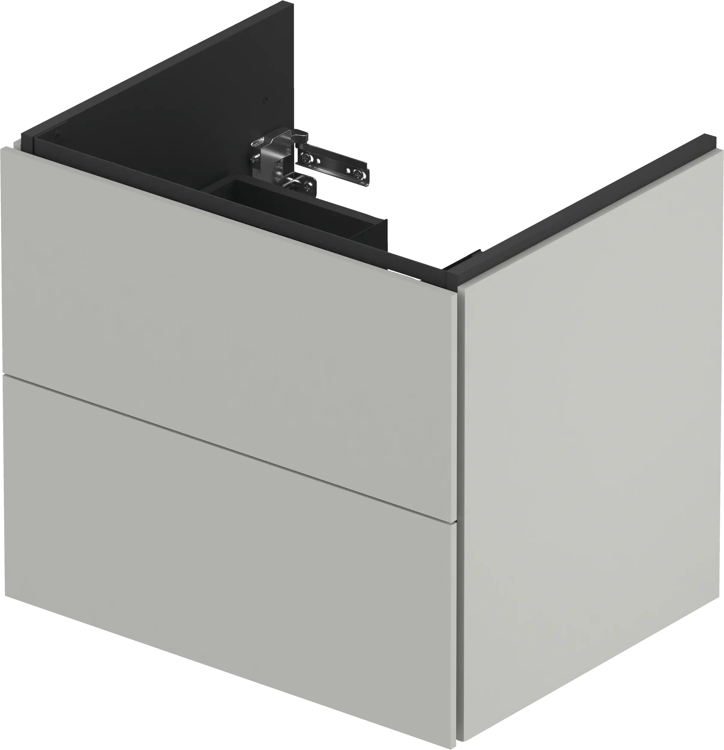 Duravit L-Cube 24 3/8'' Wall Mount Two Drawer Single Vanity Cabinet, Sink Sold Separately