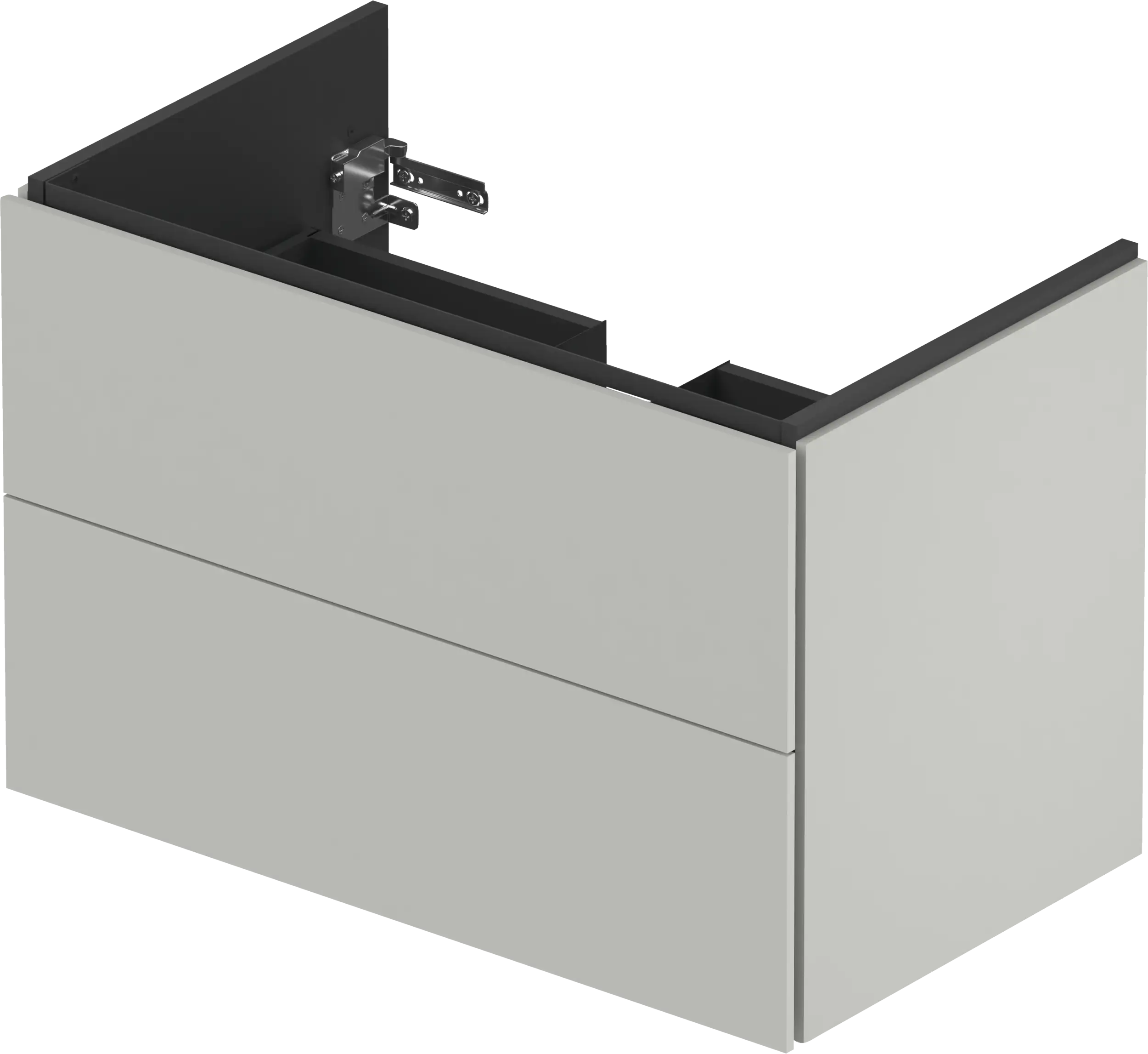 Duravit L-Cube 32 1/4'' Wall Mount Two Drawer Single Vanity Cabinet, Sink Sold Separately