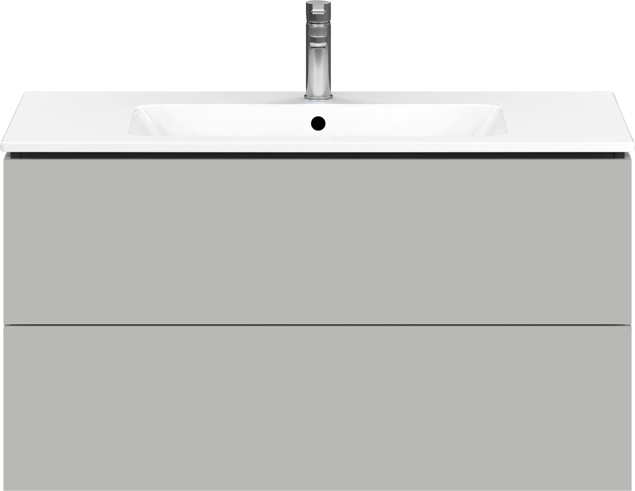 Duravit L-Cube 40 1/8'' Wall Mount Two Drawer Single Vanity Cabinet, Sink Sold Separately