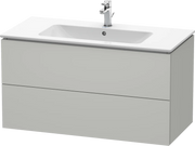 Duravit L-Cube 40 1/8'' Wall Mount Two Drawer Single Vanity Cabinet, Sink Sold Separately