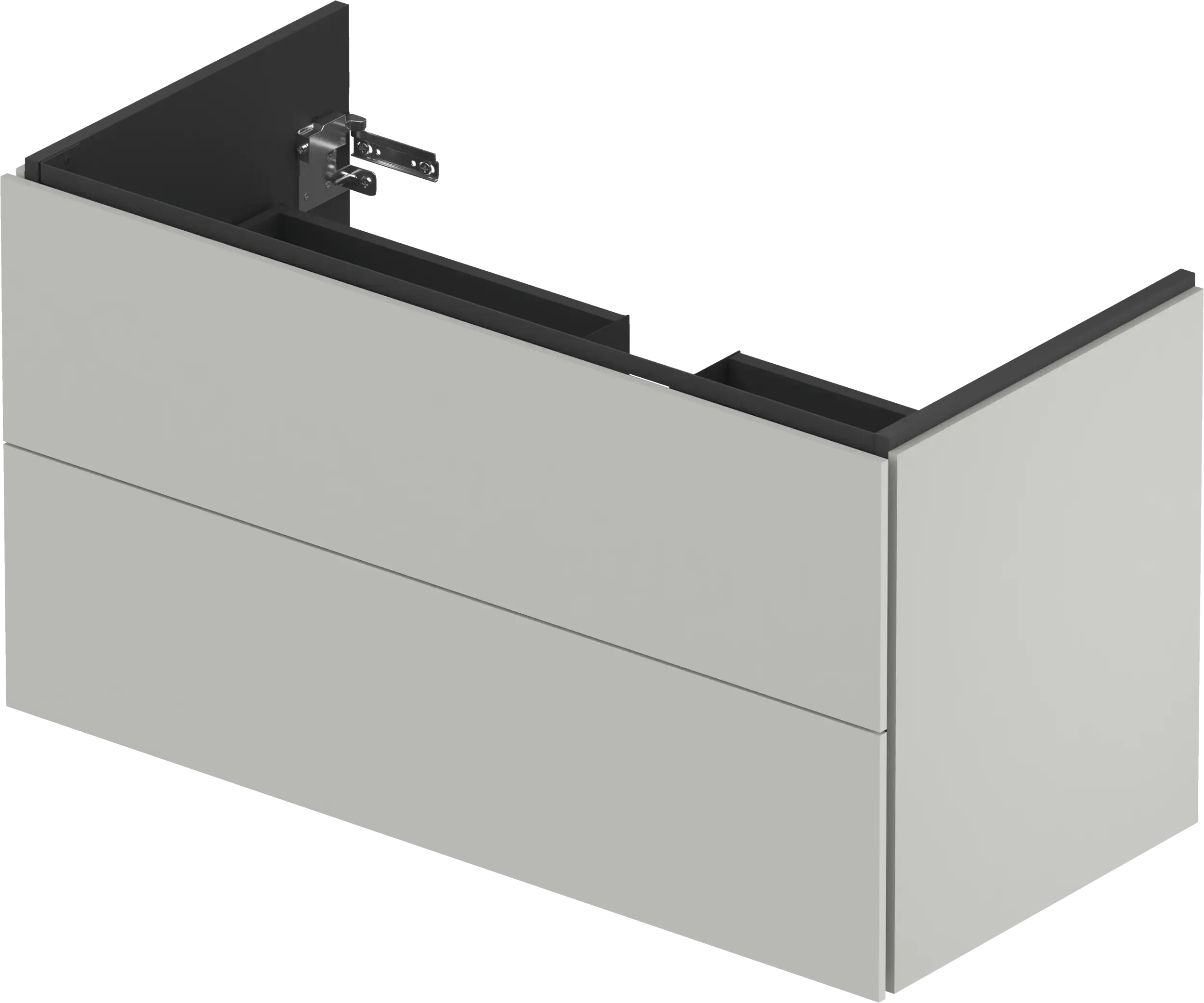 Duravit L-Cube 40 1/8'' Wall Mount Two Drawer Single Vanity Cabinet, Sink Sold Separately