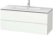 Duravit L-Cube 48'' Wall Mount Two Drawer Single Vanity Cabinet, Sink Sold Separately