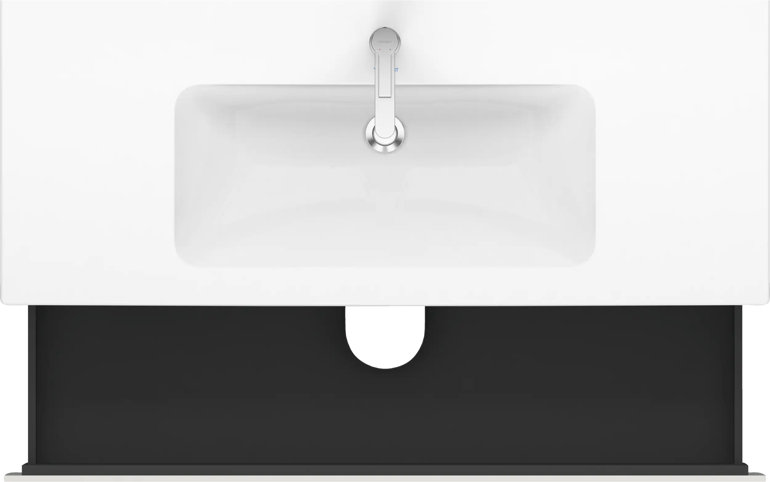 Duravit L-Cube 48'' Wall Mount Two Drawer Single Vanity Cabinet, Sink Sold Separately