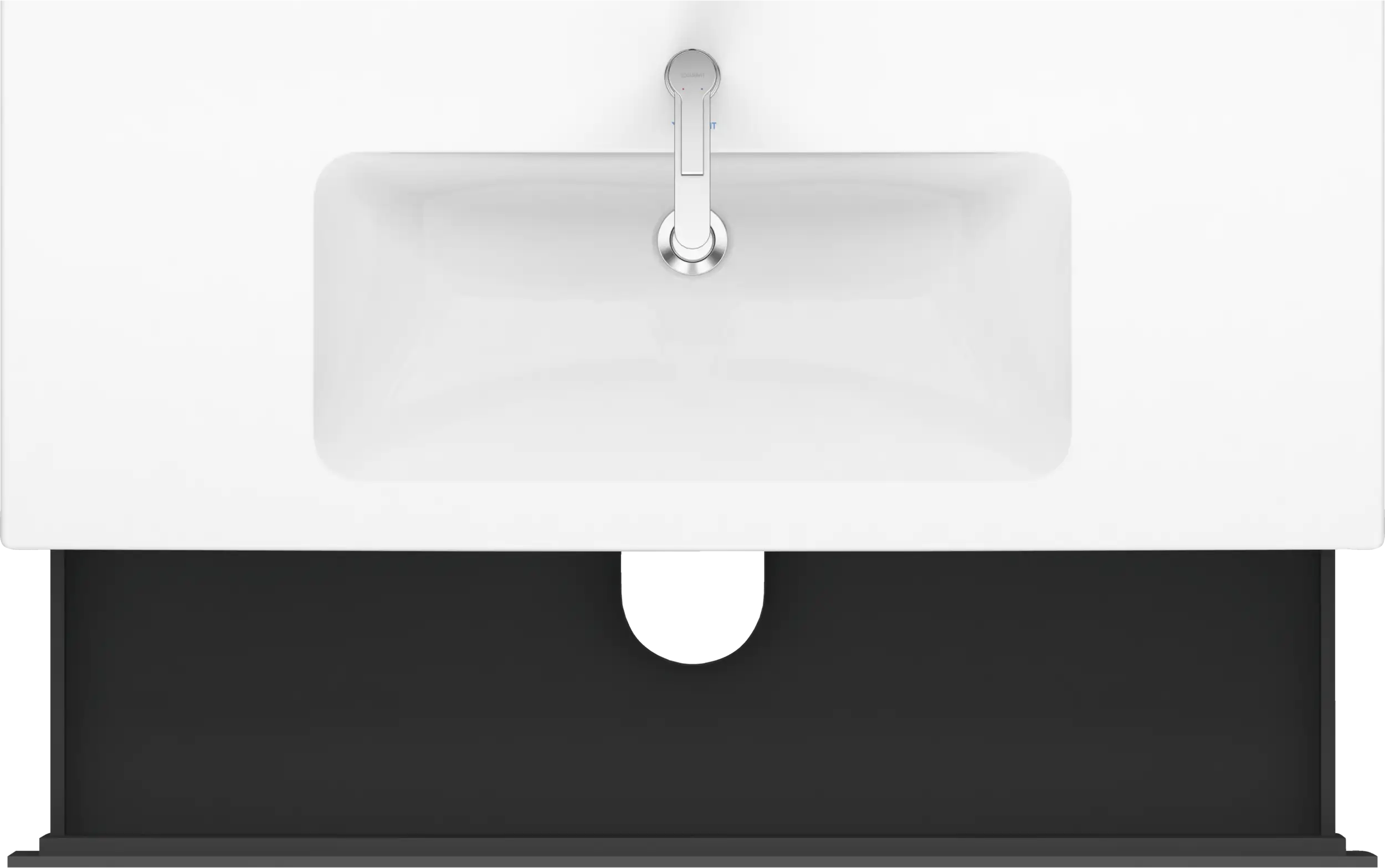 Duravit L-Cube 48'' Wall Mount Two Drawer Single Vanity Cabinet, Sink Sold Separately