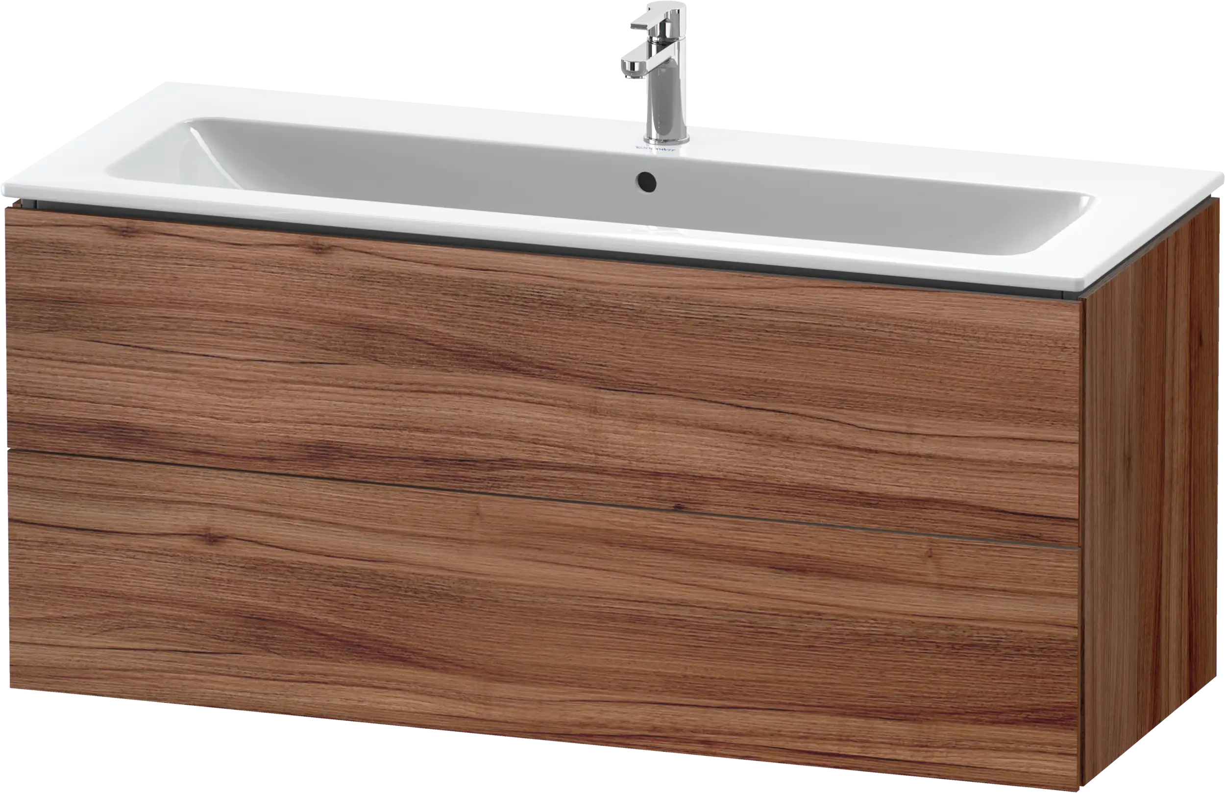 Duravit L-Cube 48'' Wall Mount Two Drawer Single Vanity Cabinet, Sink Sold Separately