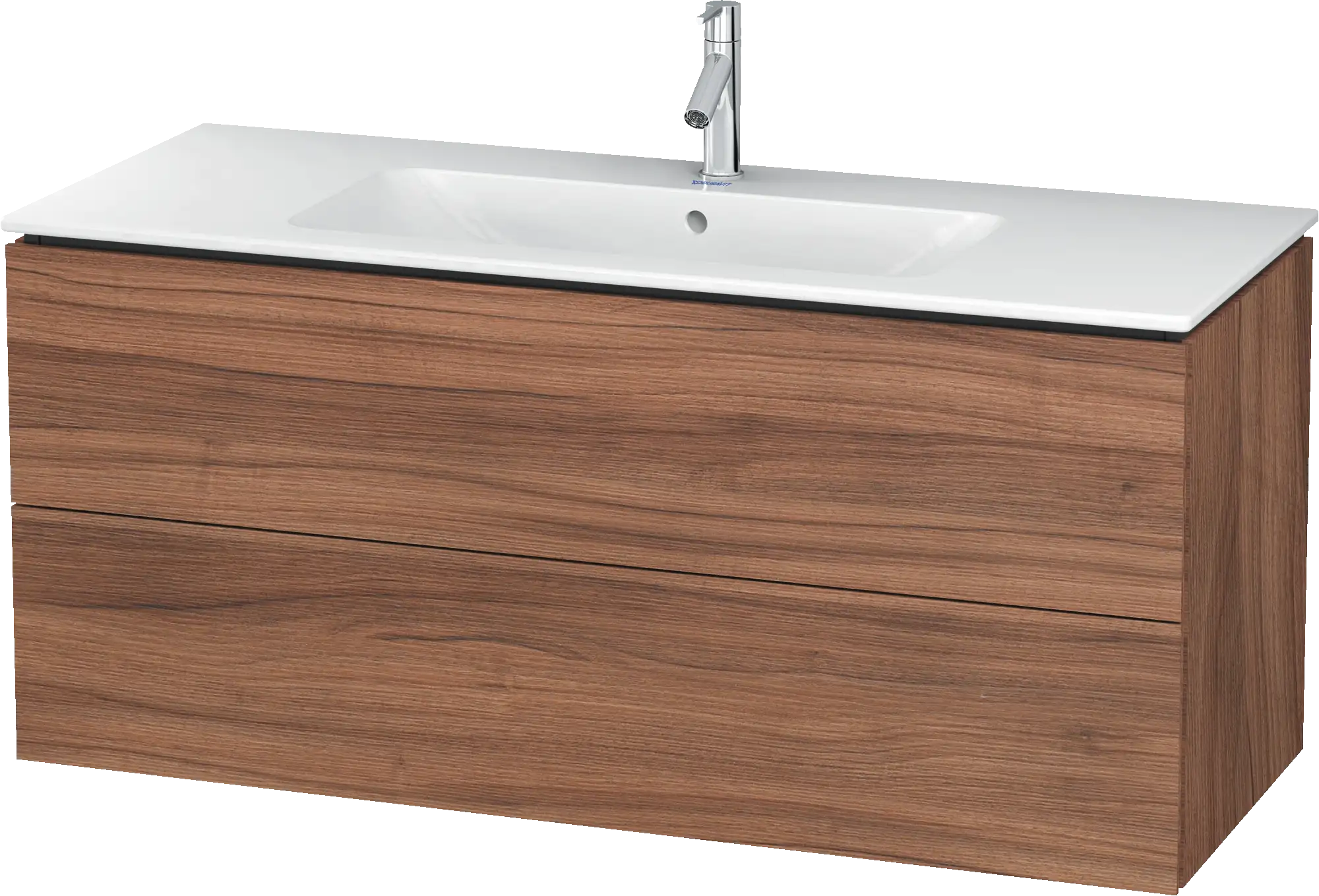 Duravit L-Cube 48'' Wall Mount Two Drawer Single Vanity Cabinet, Sink Sold Separately