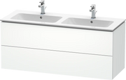 Duravit L-Cube 50 3/4'' Wall Mount Two Drawer Single Vanity Cabinet, Sink Sold Separately