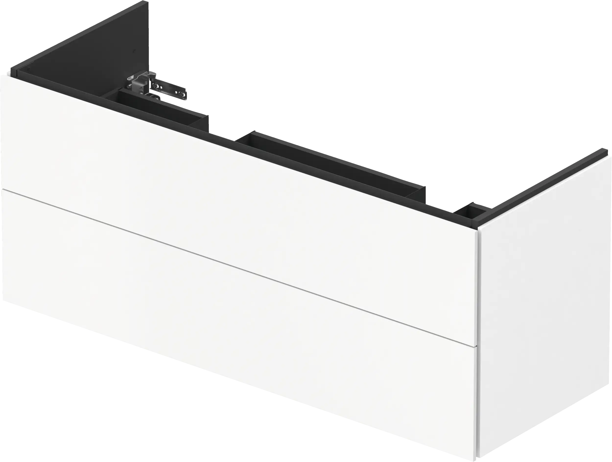 Duravit L-Cube 50 3/4'' Wall Mount Two Drawer Single Vanity Cabinet, Sink Sold Separately